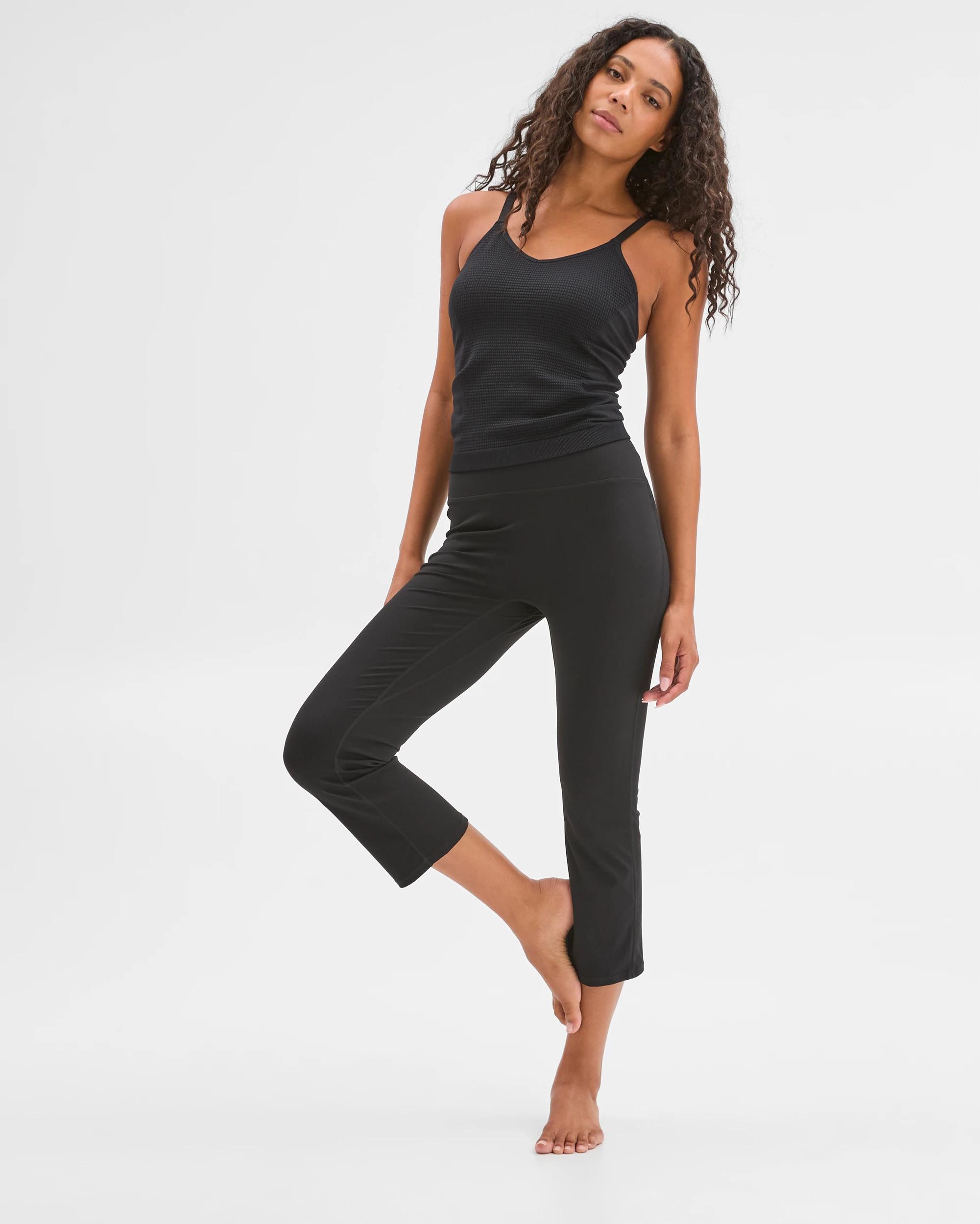 2 Target Active Studio Soft Kick Flare Pants BLACK, 2 of 7
