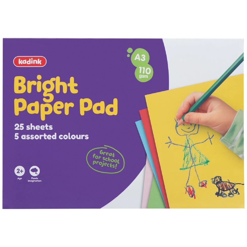 1 Kadink A3 Bright Paper Pad 25 Sheets, 1 of 2