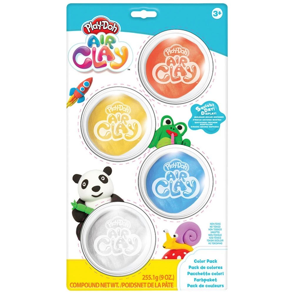 1 Play-Doh Air Clay Colour Container 4 Pack, 1 of 2