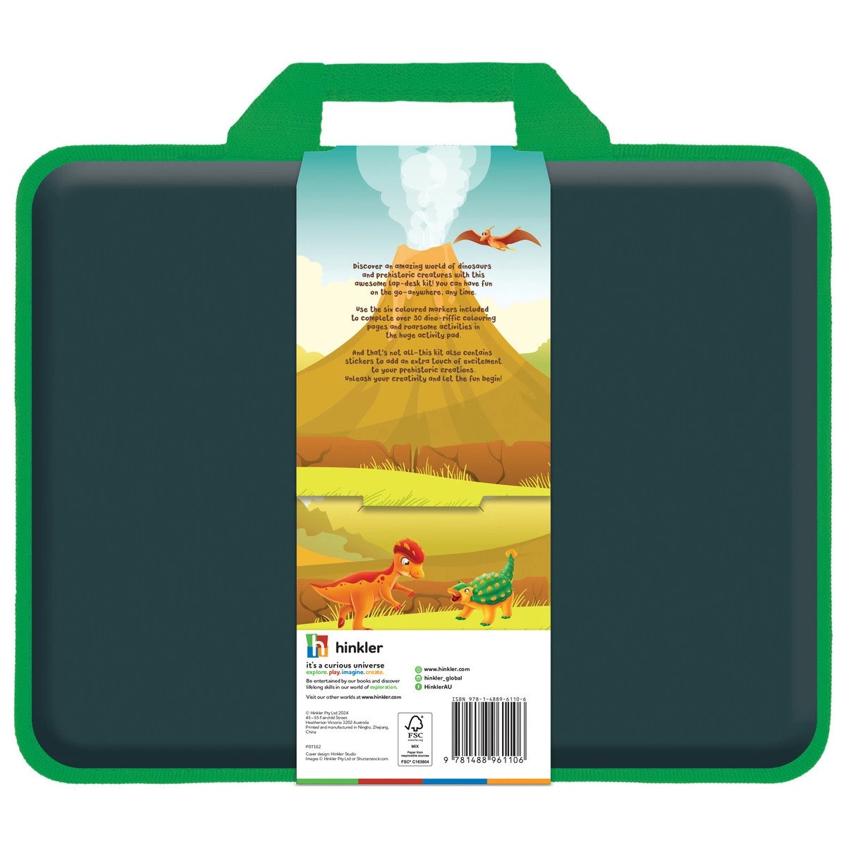 6 Kaleidoscope Colouring: Roarsome Dinosaurs Colour & Activity Set with Lap-Desk - Book, 6 of 6