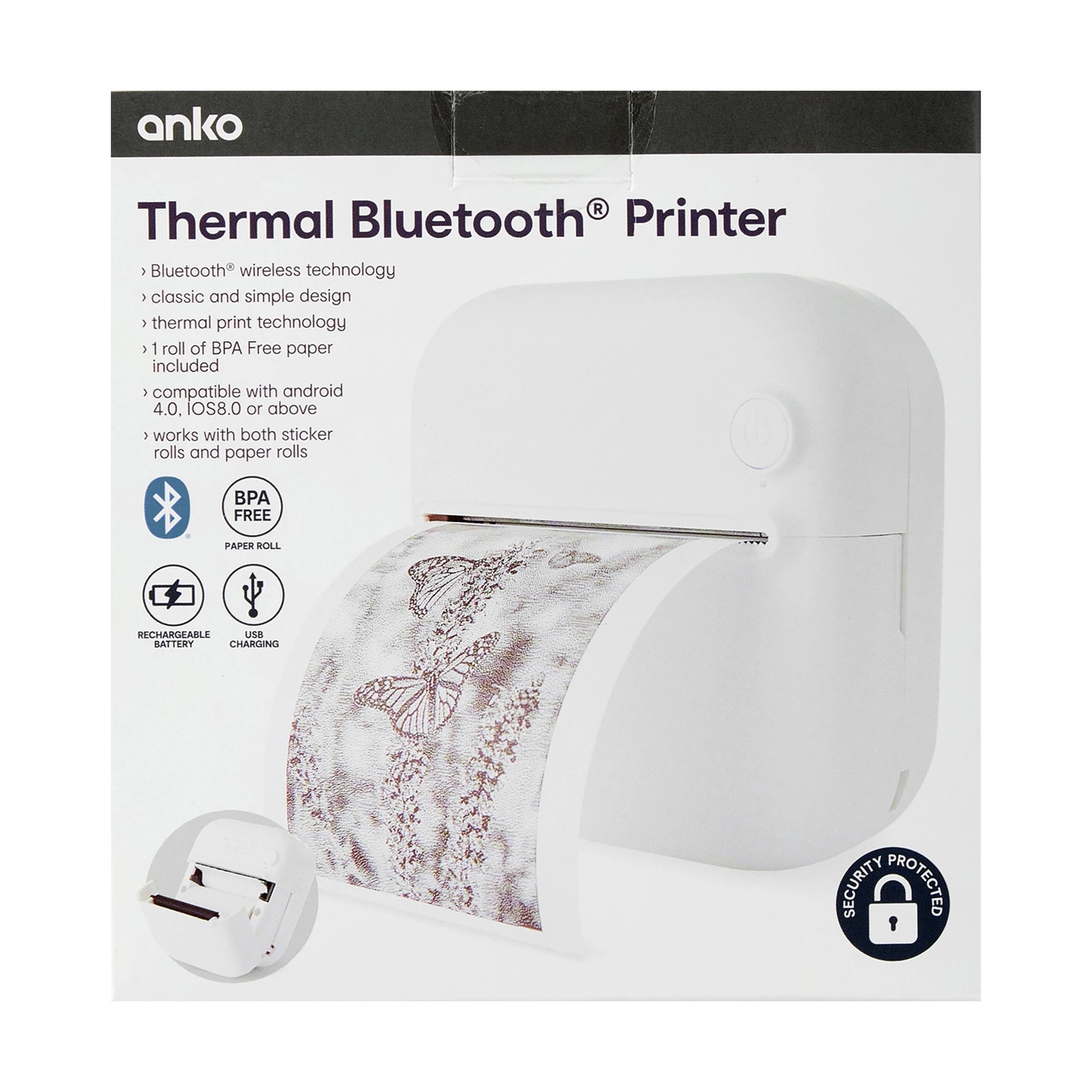 1 Thermal Bluetooth Printer, 1 of 10