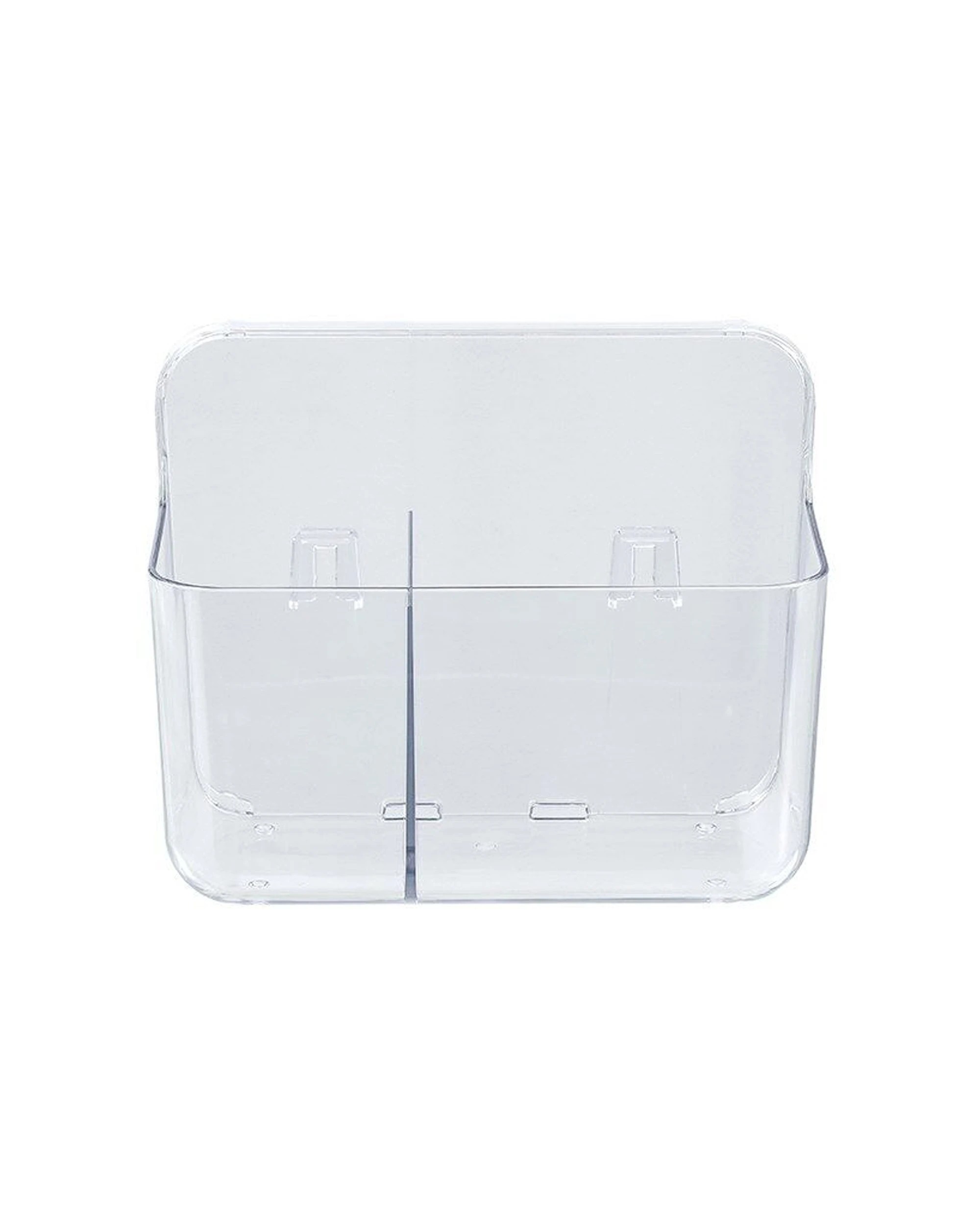 4 Boxsweden 3PK Crystal Bathroom Hanging 2 Section Caddy 17.5x9x14cm - Clear, 4 of 5