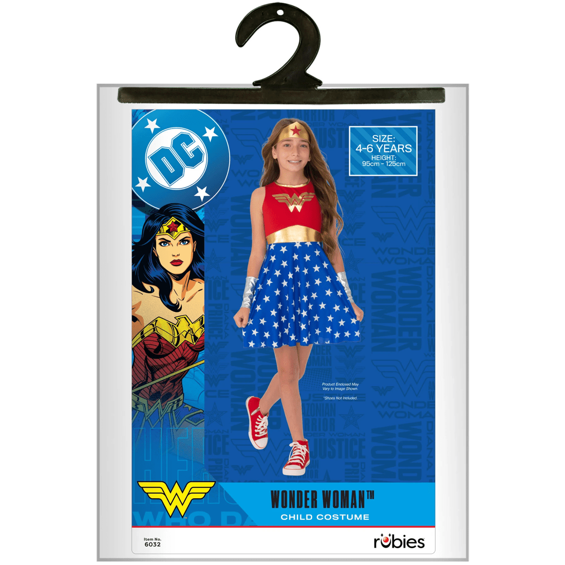 5 DC Comics Wonder Woman Child Costume - Ages 4-6, 5 of 5