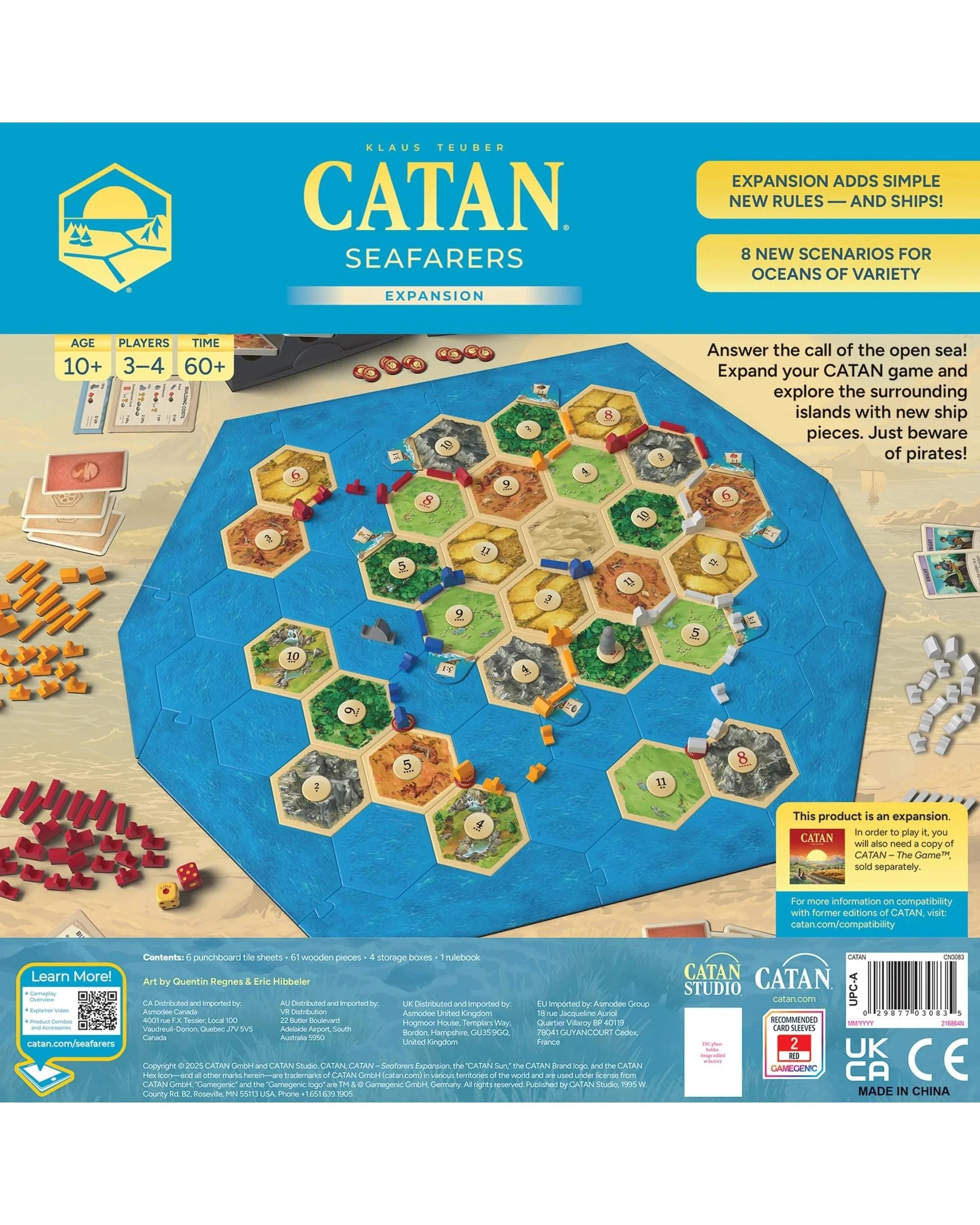 3 Catan 6th Edition: Seafarers Expansion Board Game, 3 of 3