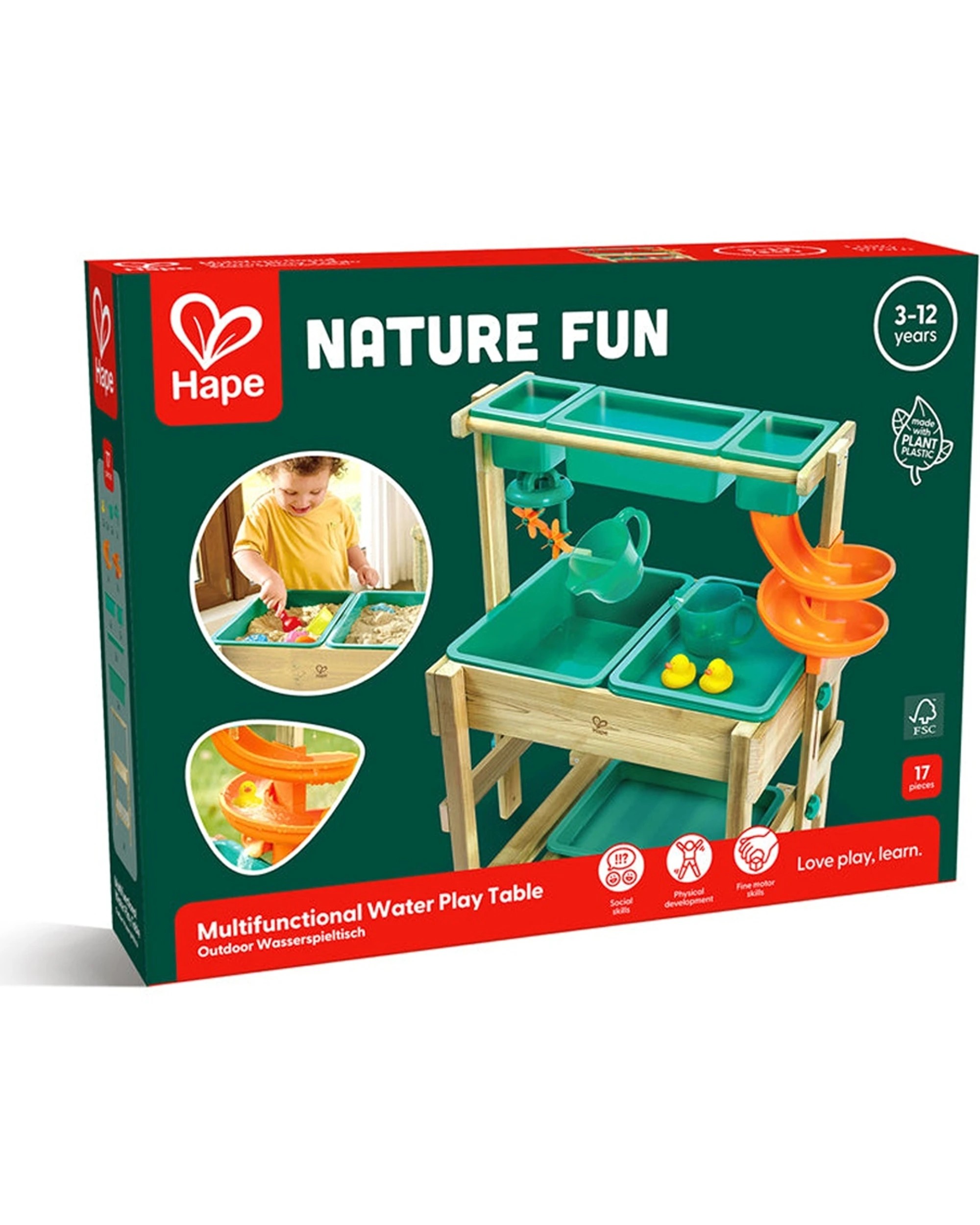 2 Hape Multifunctional Water & Sand Wooden Play Table Kids - Multi, 2 of 3