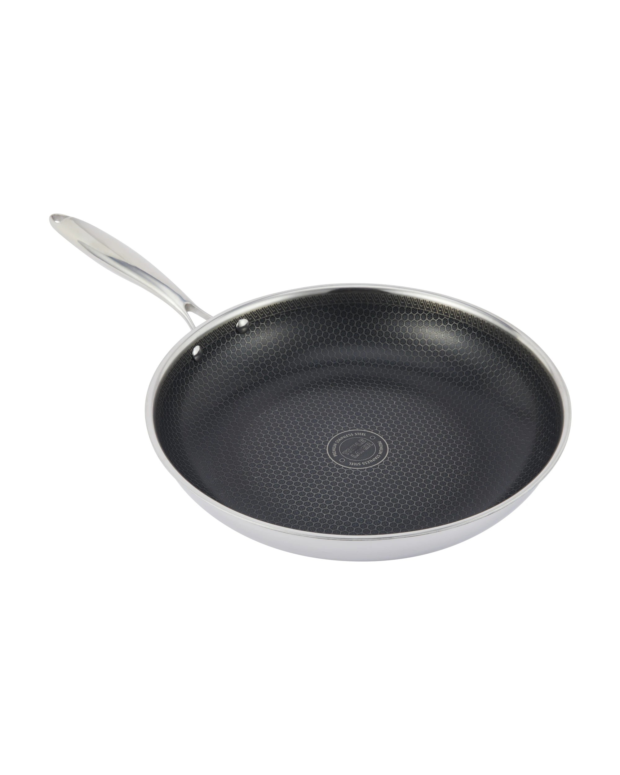 1 32cm Stainless Steel Tri-Ply Honeycomb Frypan, 1 of 7