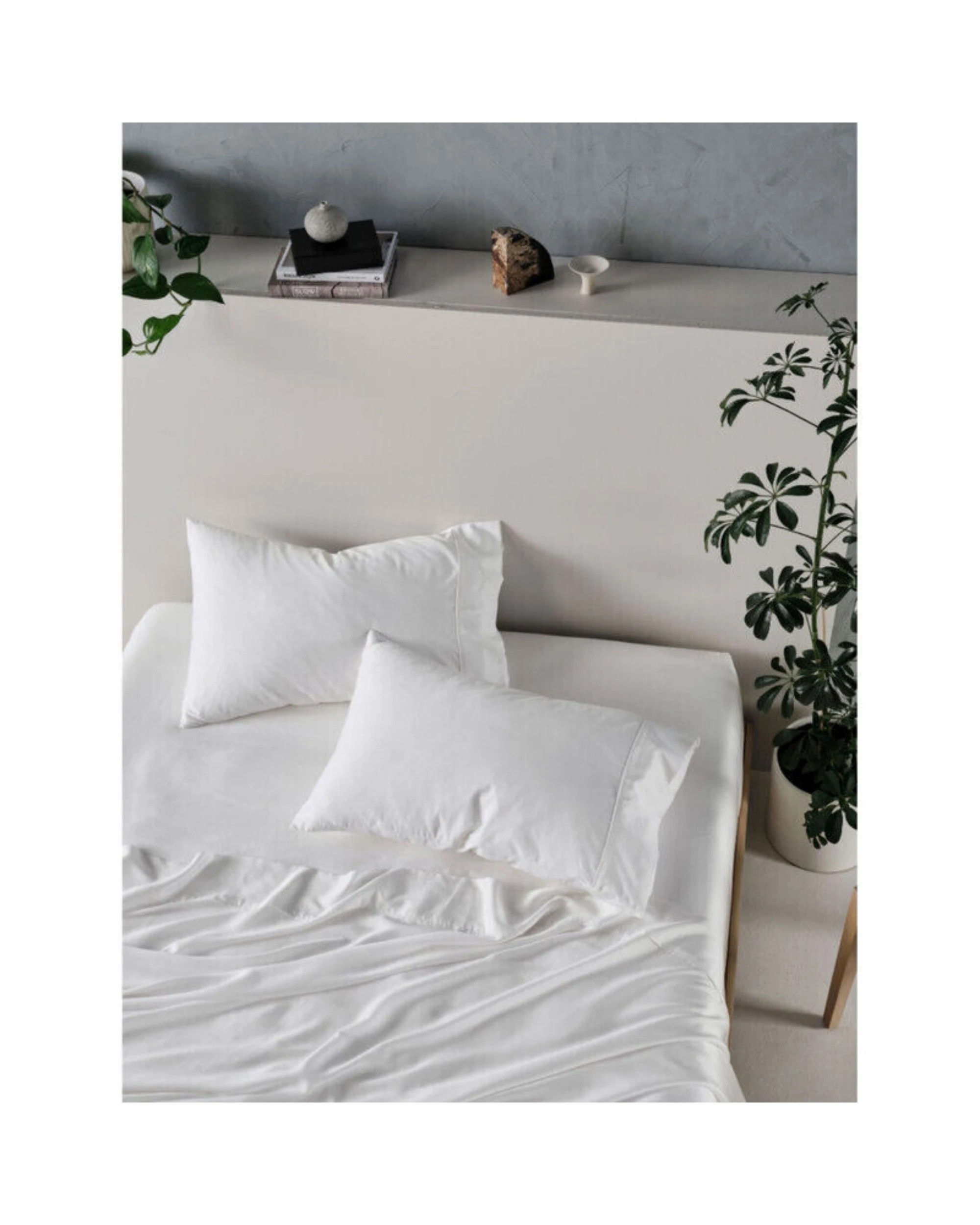 3 Linen House Tencel Sheet Set - Queen Bed - White, 3 of 4