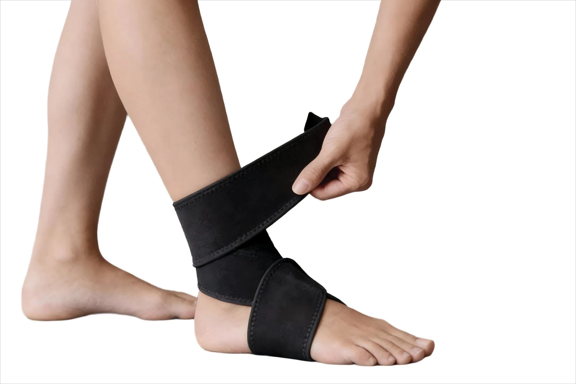 1 Protective Ankle Support - Black, 1 of 7