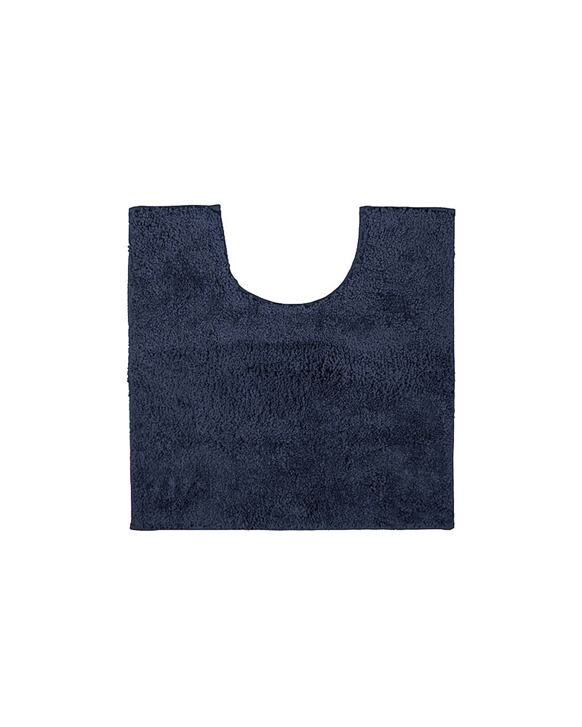 1 Bambury Microplush Contour Mat 50 x 50cm Navy Raised Pile Soft Cushioning Non Slip - Blue, 1 of 3