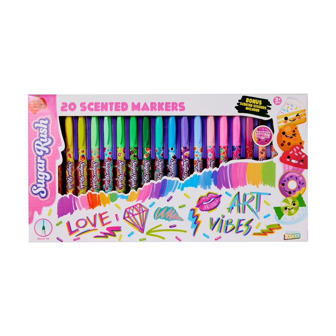 1 20 Pack Scentos Sugar Rush Scented Markers, 1 of 5
