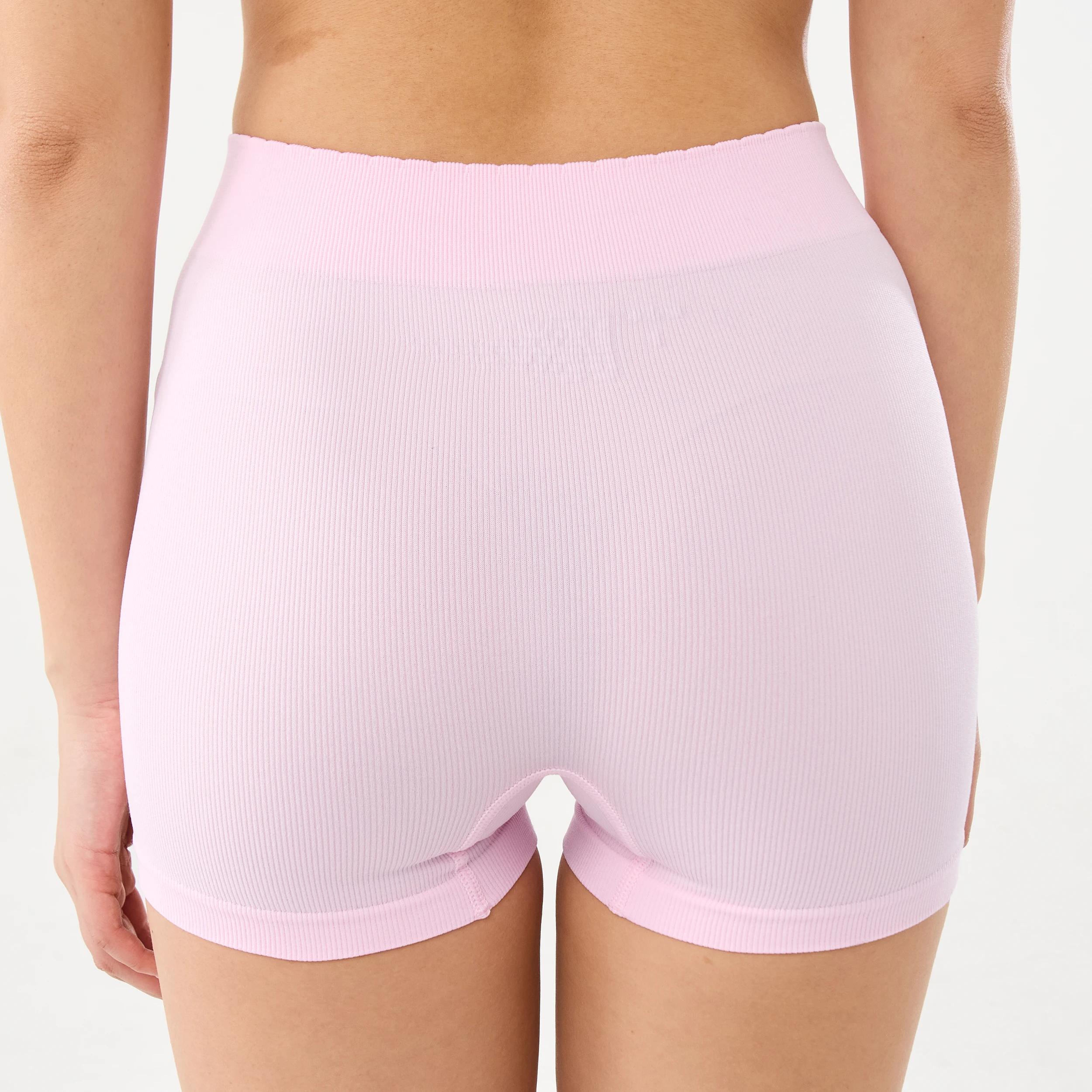6 3 Pack Seamfree Rib Boyleg Shorties BERRY, WHITE, PINK LADY, 6 of 7
