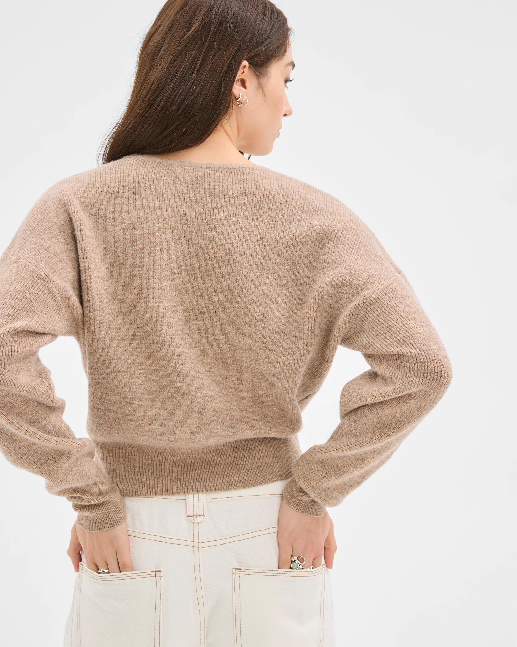 6 Lily Loves Wrap Jumper PINE NUT MARLE, 6 of 6