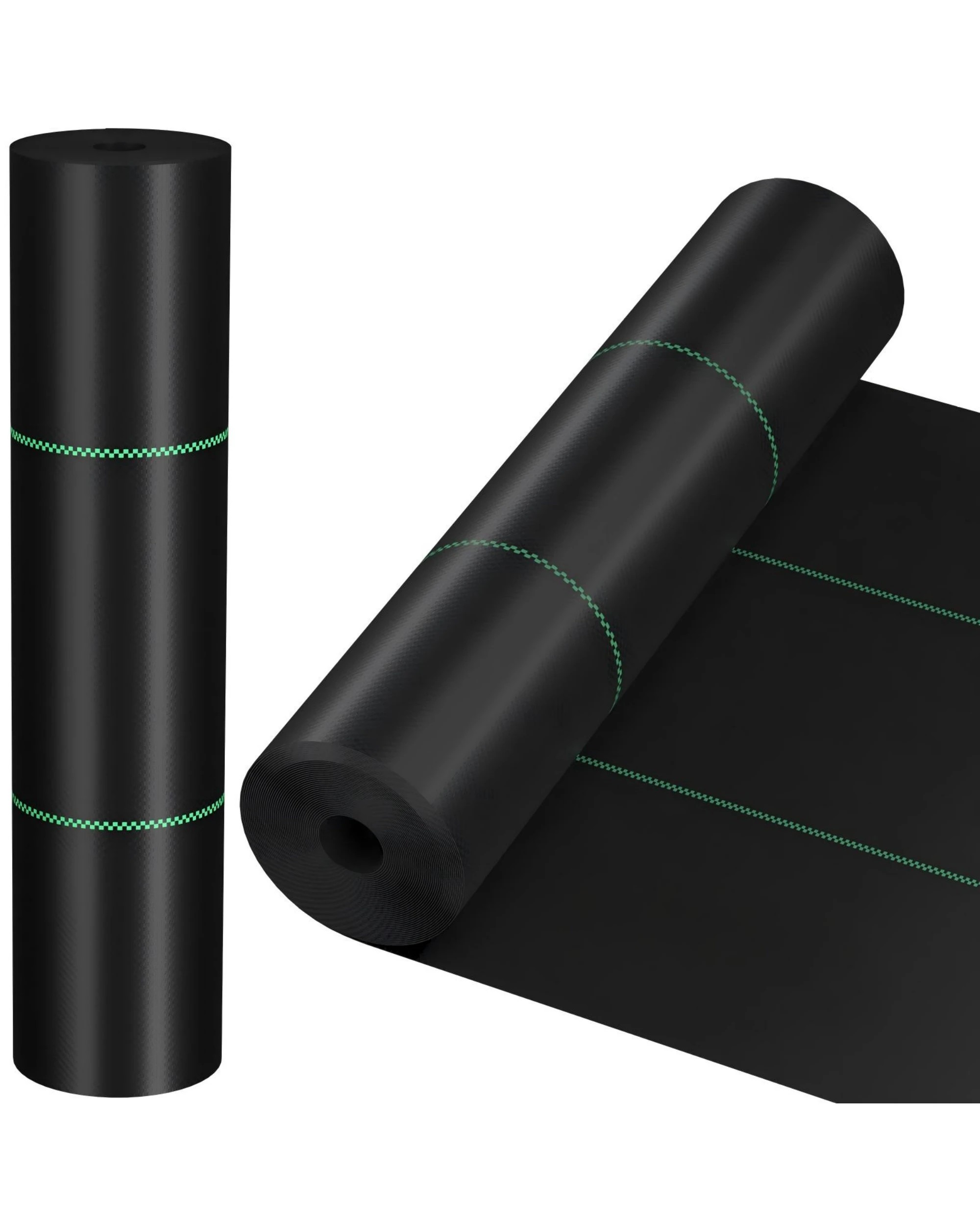 1 Advwin Weed Mat 2 x 25m Woven Ground Cover High Permeability & UV Resistant - Black, 1 of 8