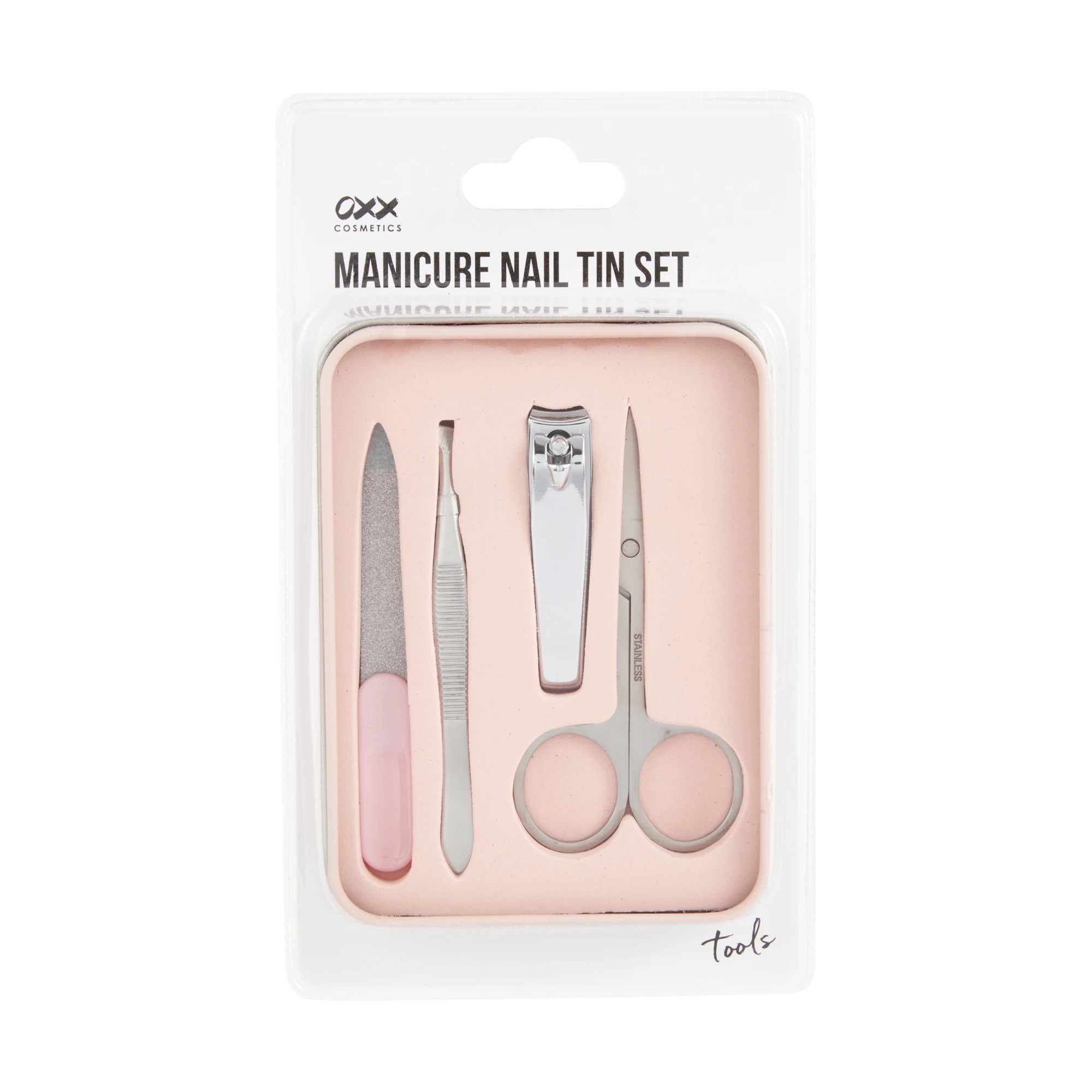 1 OXX Cosmetics 5 Pack Manicure Nail Tin Set - Pink, 1 of 5