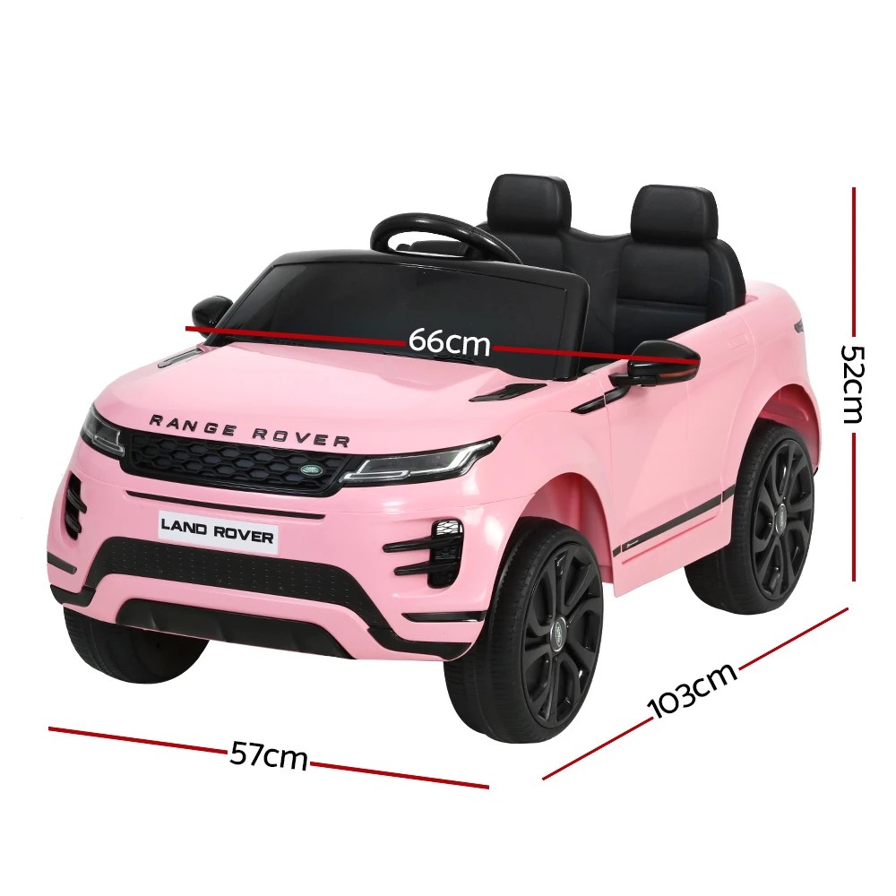 2 Kids Electric Ride On Car Land Rover Licensed Toy Cars Remote 12V Battery - Pink, 2 of 5