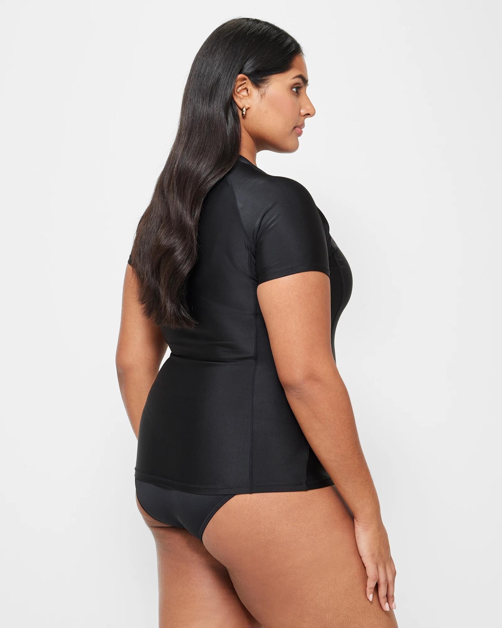 8 Target Resort Short Sleeve Rash Vest BLACK, 8 of 9