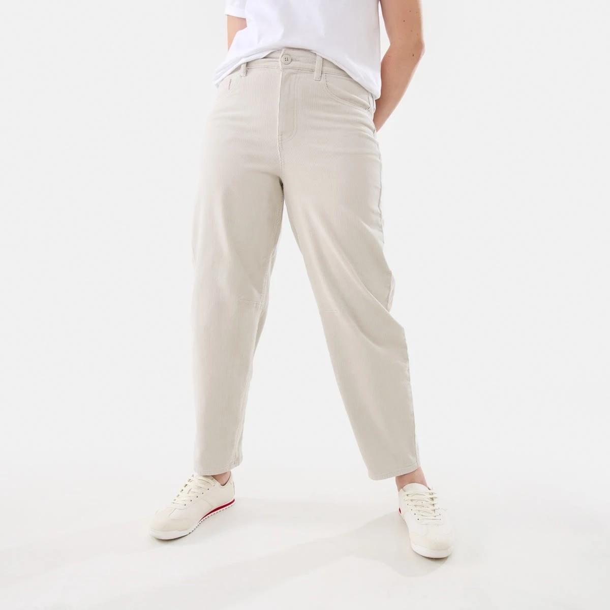 1 Cord Barrel Leg Pants Lt Stone, 1 of 9