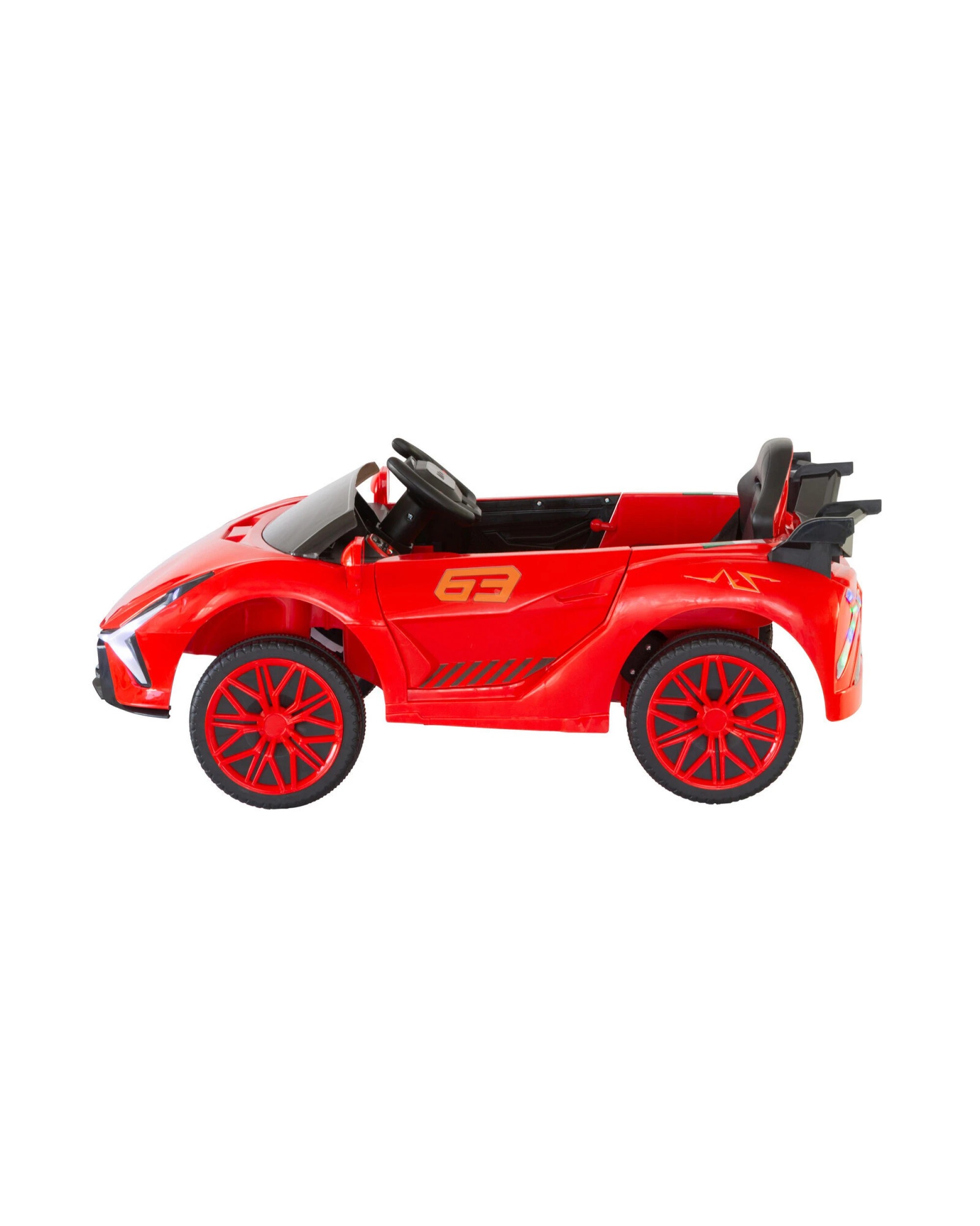 6 Lenoxx Ferrari Inspired 12V Ride-on Electric Car with Remote Control - Red, 6 of 10