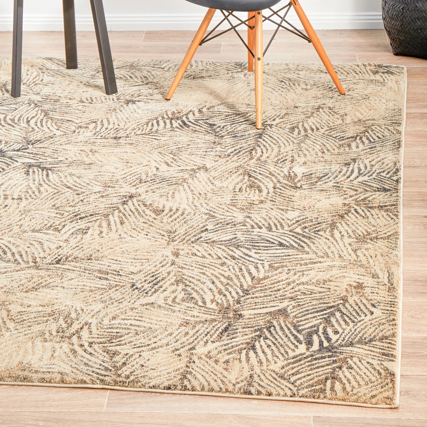 1 Common Ground Rugs Wonderland 230x160cm - Medium Power Loomed Pet Friendly Floor Rug - Beige, 1 of 9