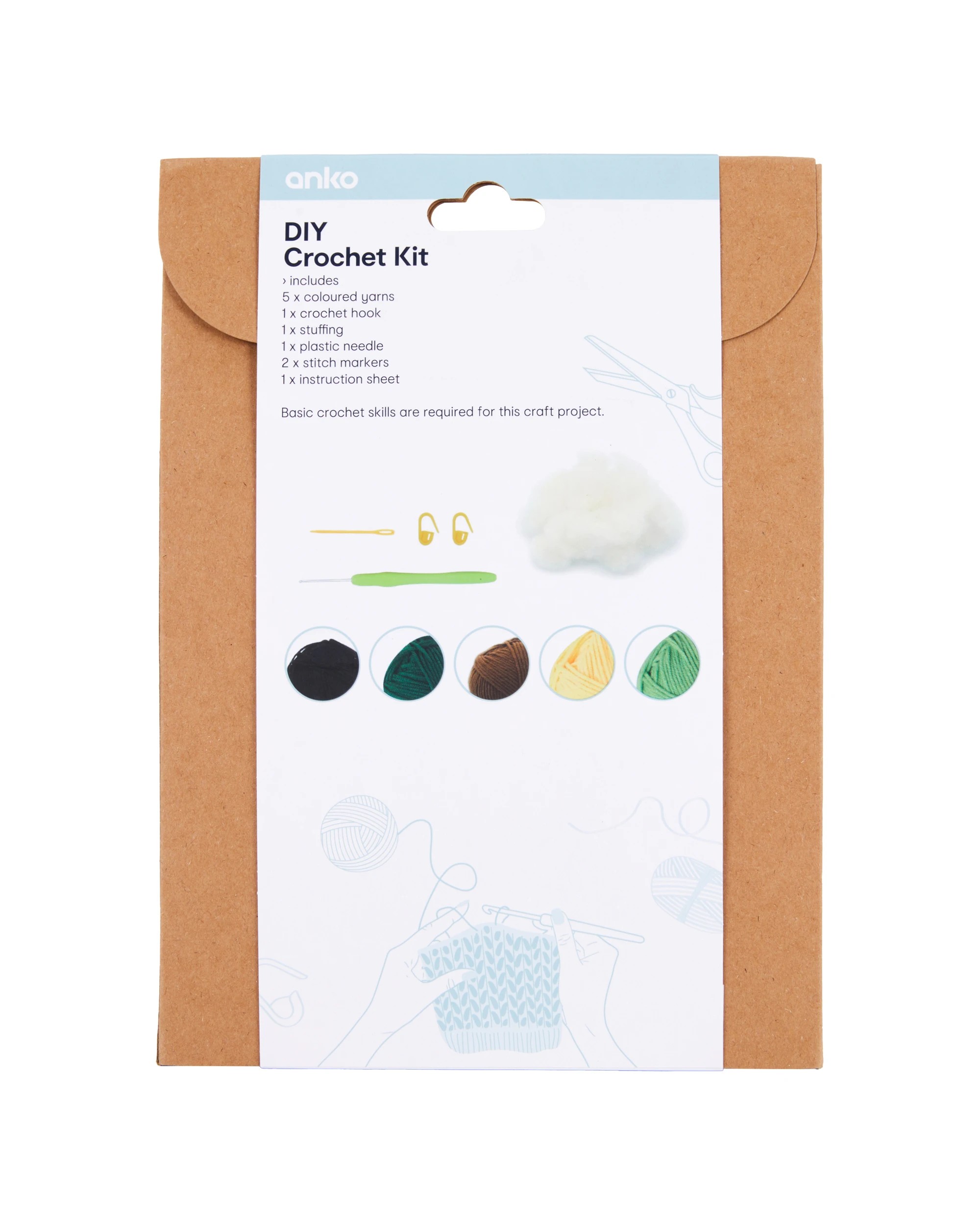 3 DIY Crochet Kit - Broccoli, 3 of 3