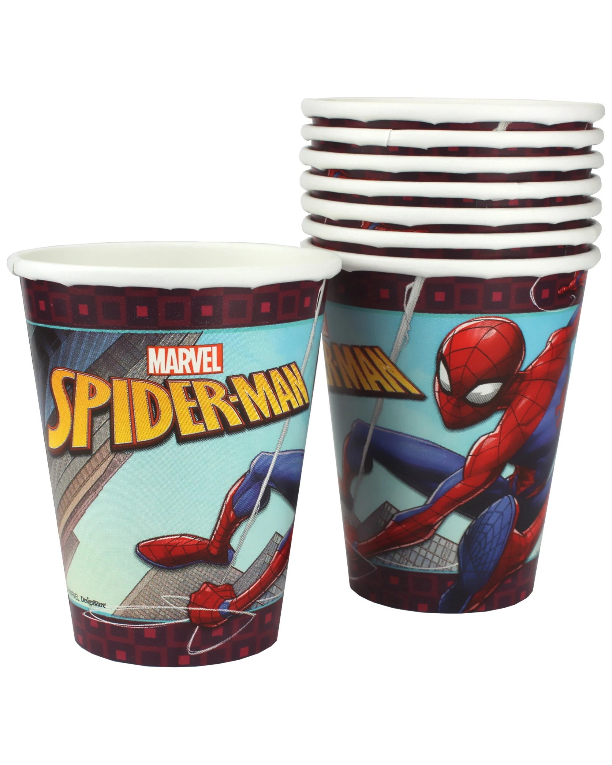 1 Amscan Spiderman Webbed Wonder Paper Party Cups Pack of 8, 1 of 1
