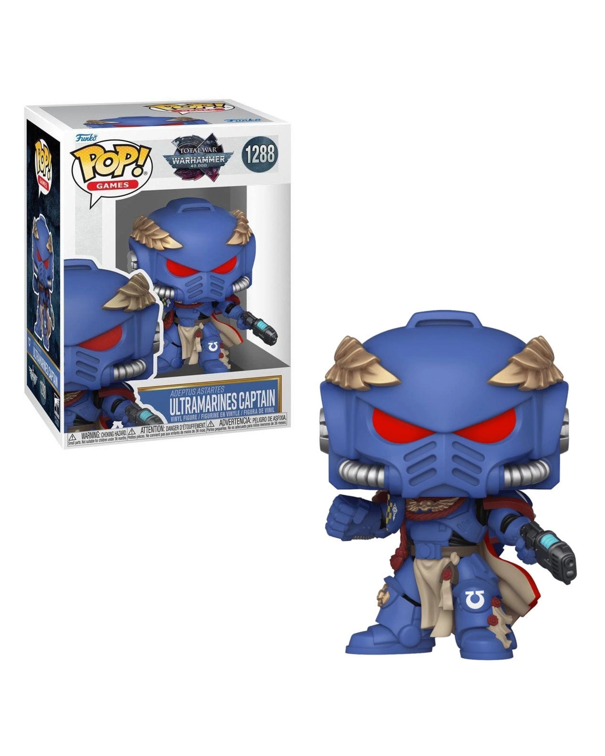 1 Total War Warhammer 40000 Ultramarines Captain Funko POP! Vinyl, 1 of 3