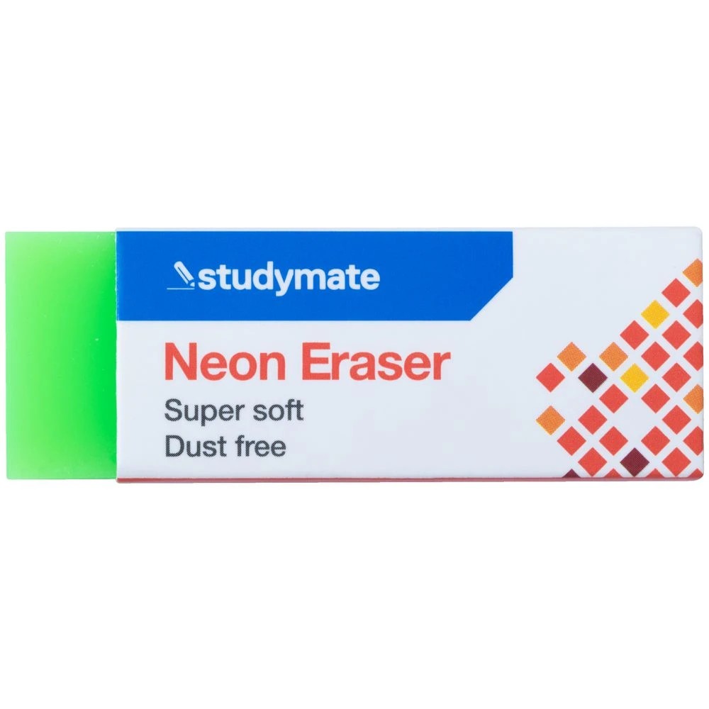 2 Studymate Neon Eraser Green, 2 of 4