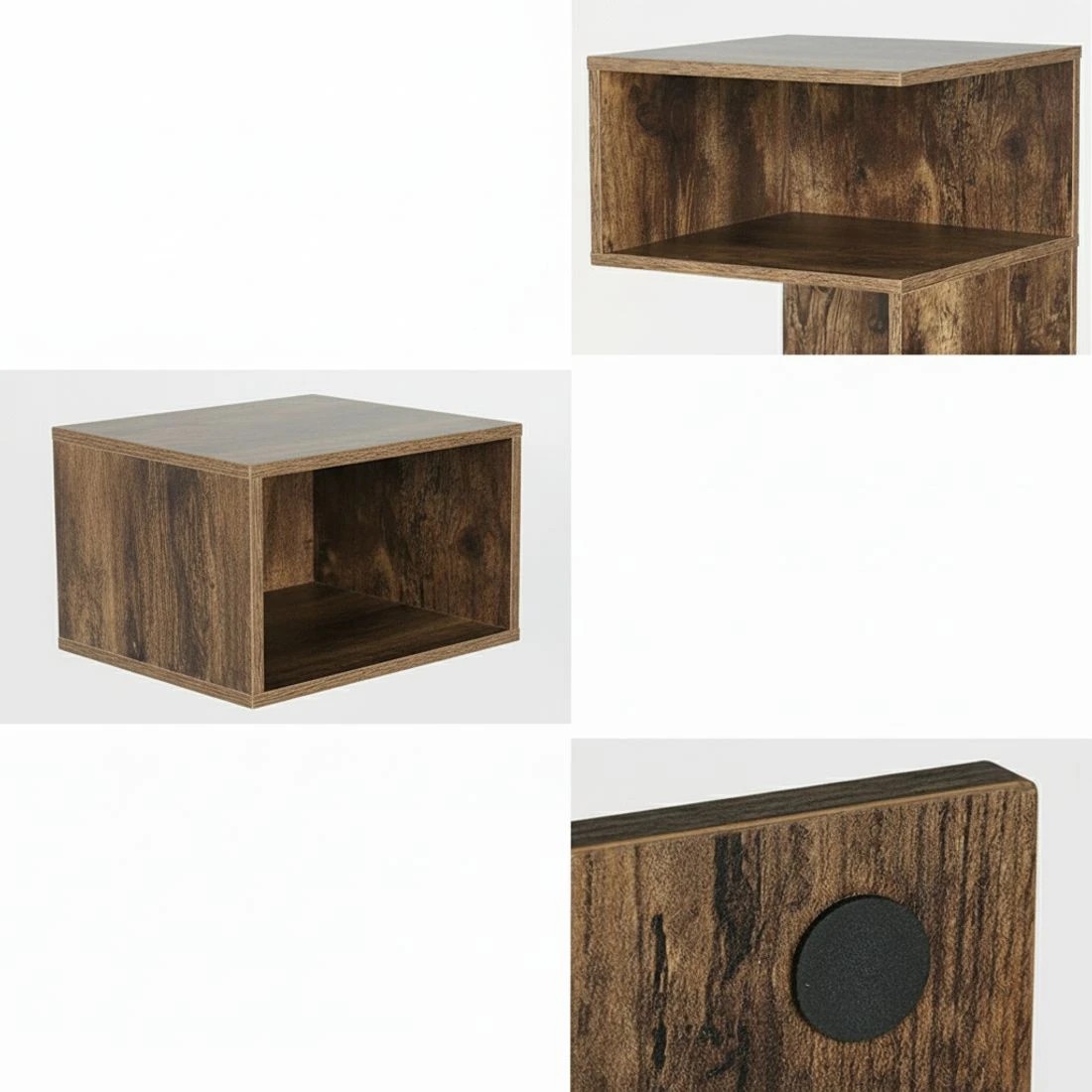 7 Artiss Bedside Table 2 Shelves - Brown, 7 of 7