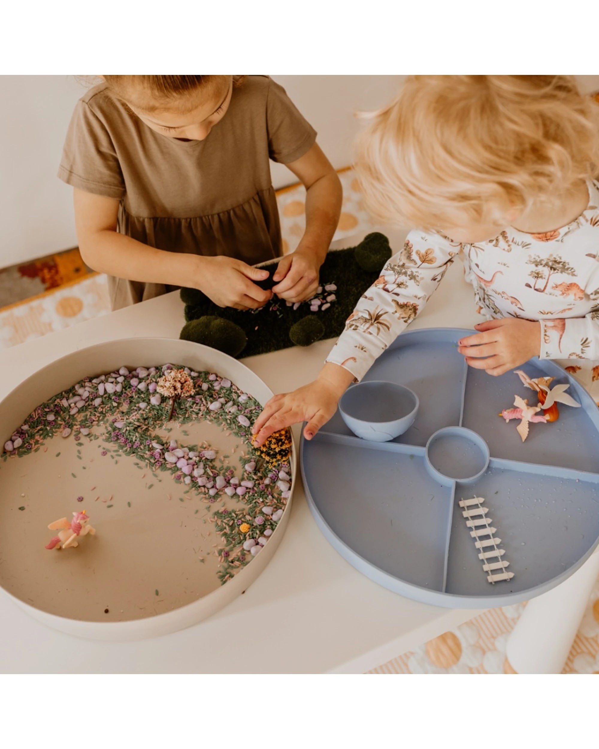 6 Jellystone Designs Kids Tray Play Sensory Portable Toy Organiser Soft - Blue, 6 of 6