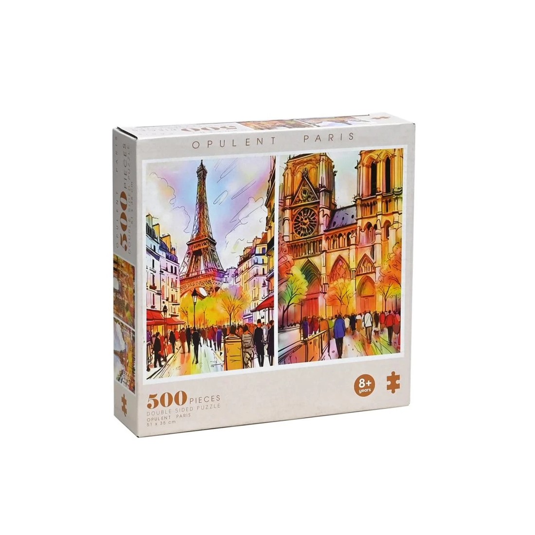 2 500 Piece Famous Landmark Water Colour Puzzles - Assorted, 2 of 9