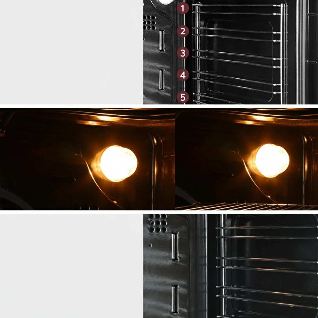 5 Devanti Electric Built In Wall Oven 80L Convection Grill Ovens Stainless Steel - Multi, 5 of 7