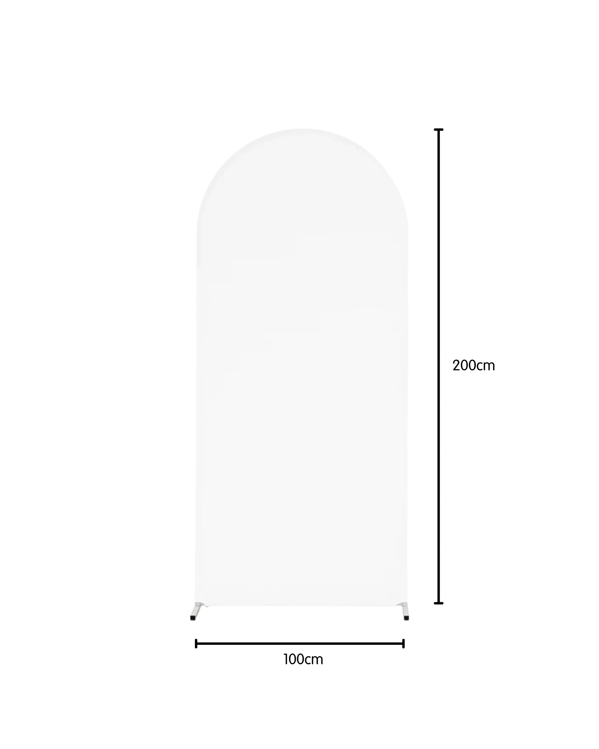 3 Party Maker Arch Stand Backdrop Cover - White, 3 of 3