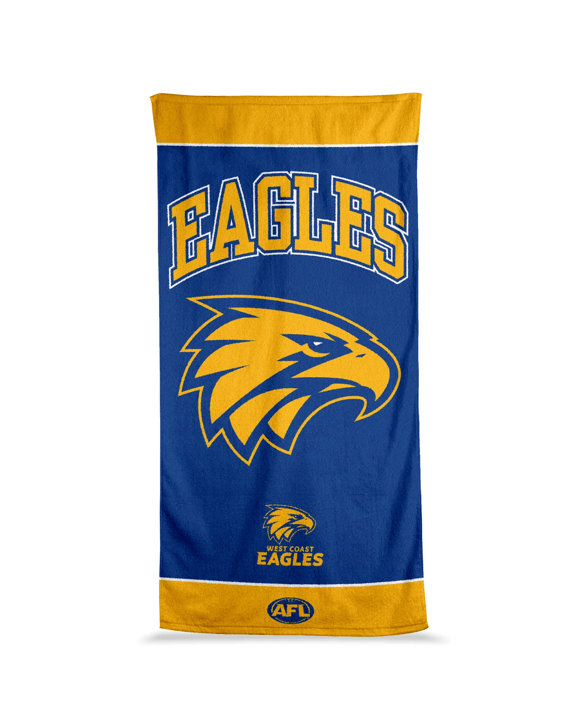 AFL West Coast Eagles Cotton Beach Towel