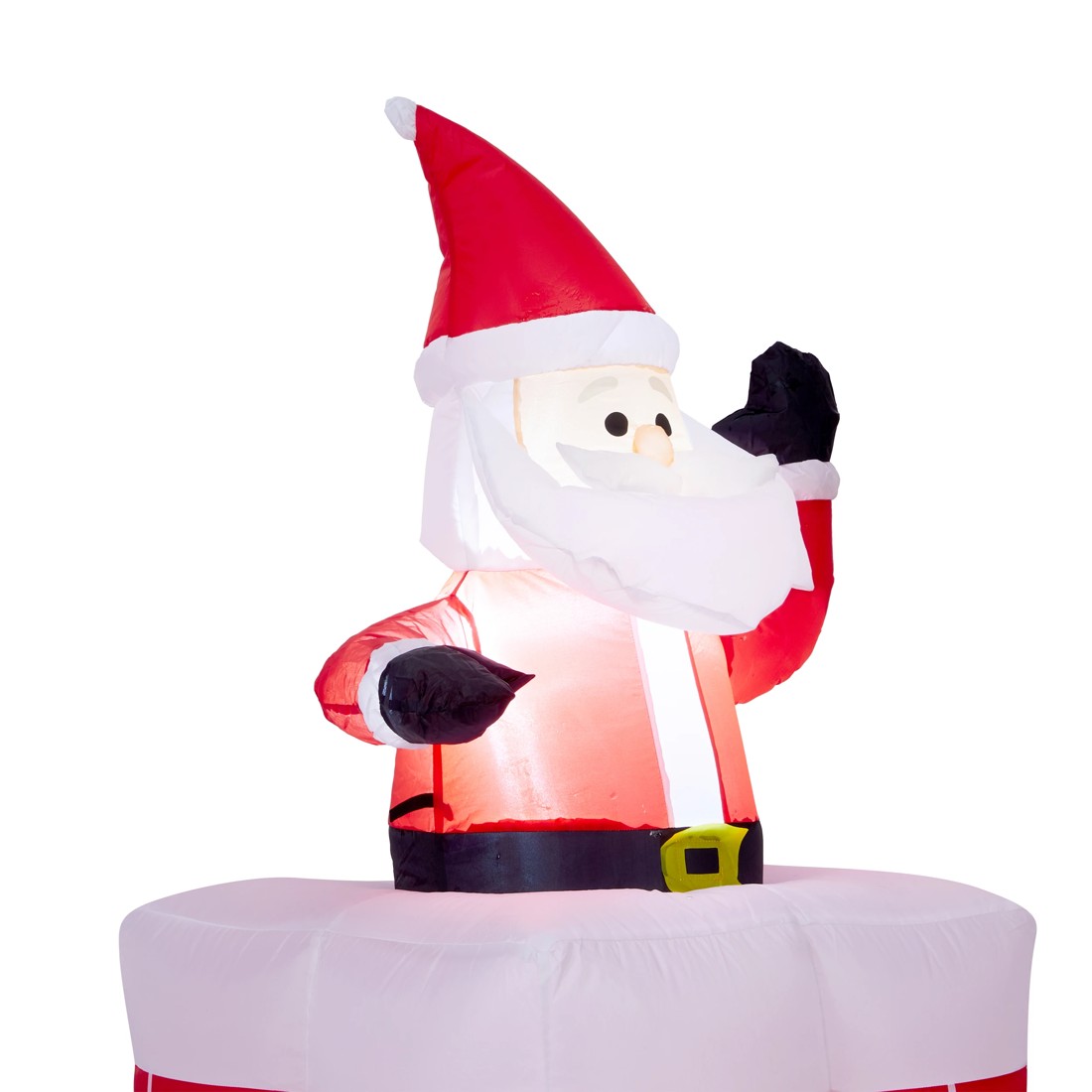 6 Low Voltage LED Inflatable Santa in Chimney, 6 of 9