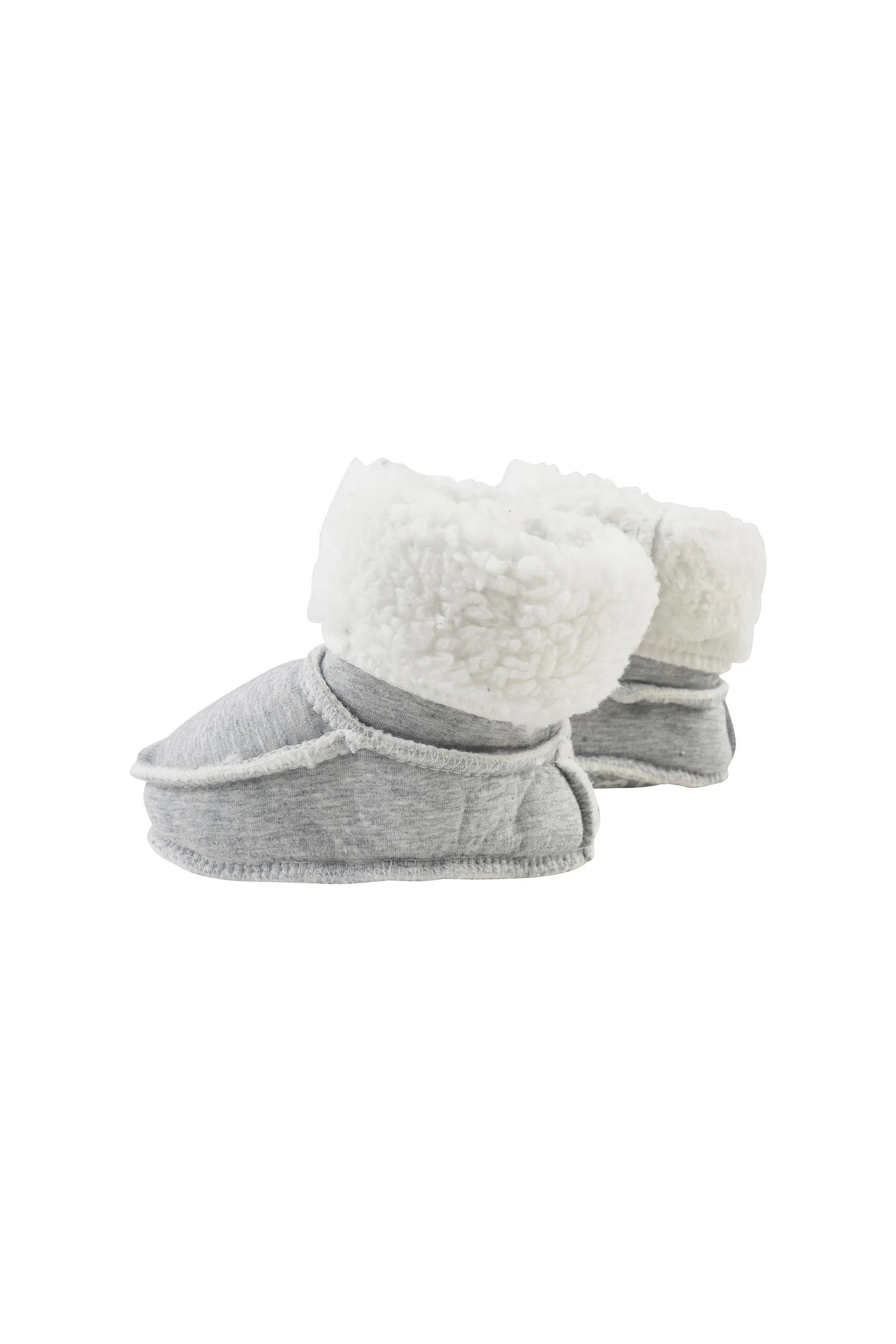 2 Bonds Snug Fleece Booties GREY MARLE, 2 of 3