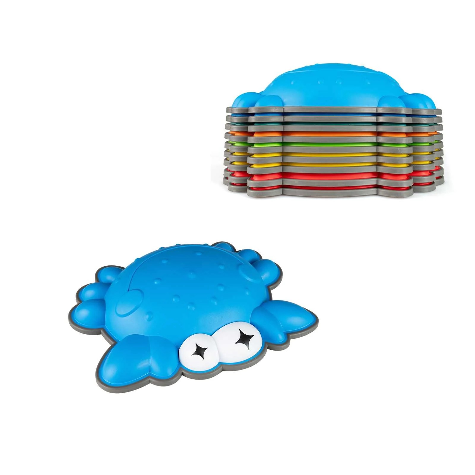 1 Costway 9PCS Stepping Stones Crab-Themed Stackable Balance Toy, 1 of 1