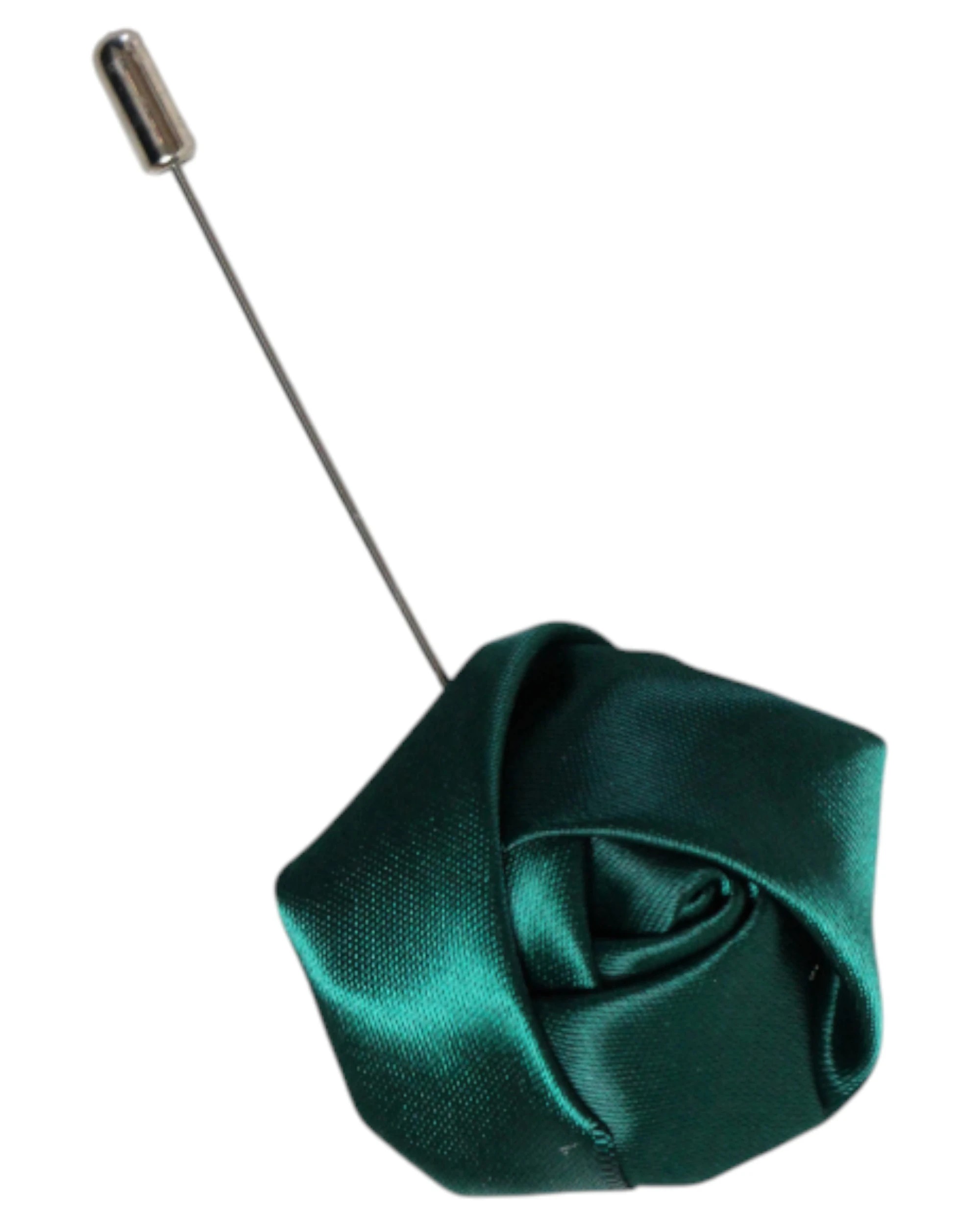 1 Zasel Womens Bottle Green Rose Flower Suit Blazer Jacket Lapel Pin - Multi, 1 of 1