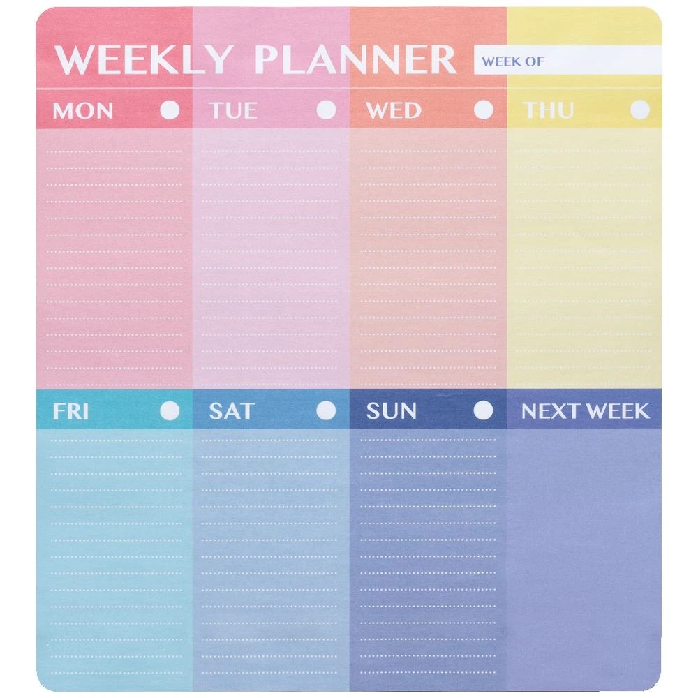 2 J.Burrows Stick-it Weekly Planner 254x254mm 50 Sheets, 2 of 3