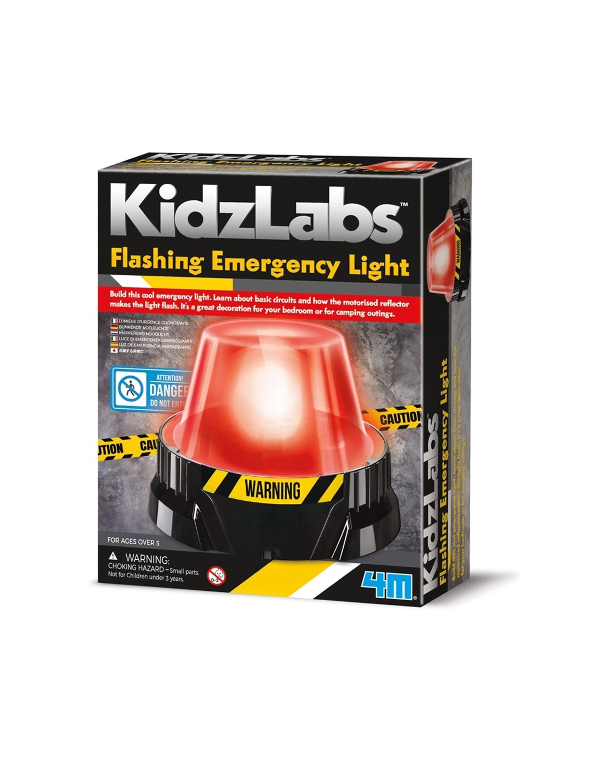 1 4M KidzLabs Flashing Emergency Light Motorised Reflector Build Play Toy, 1 of 3