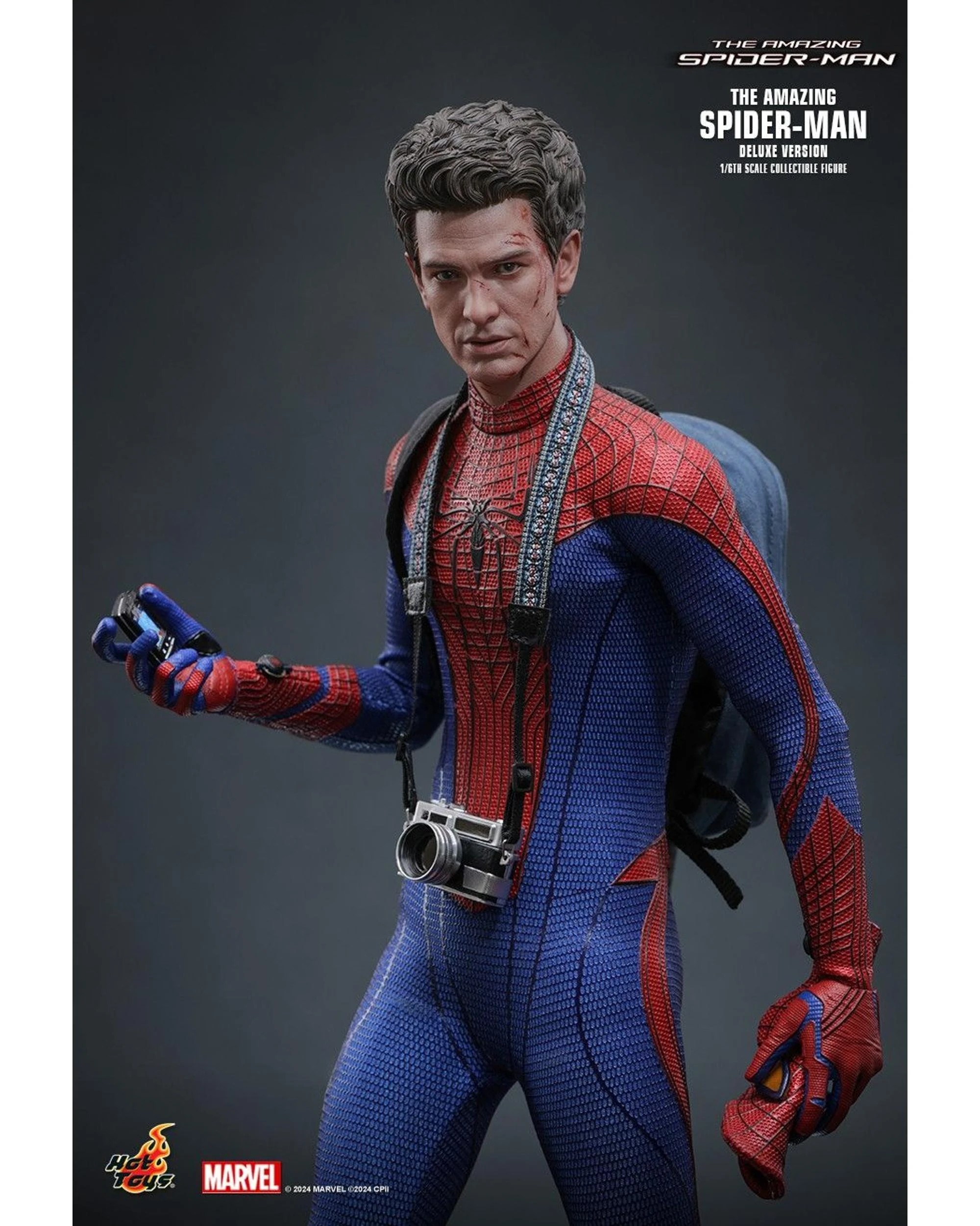 6 Hot Toys The Amazing Spider-Man Spider-Man 1:6 Scale Deluxe Collectible Action Figure, 6 of 10