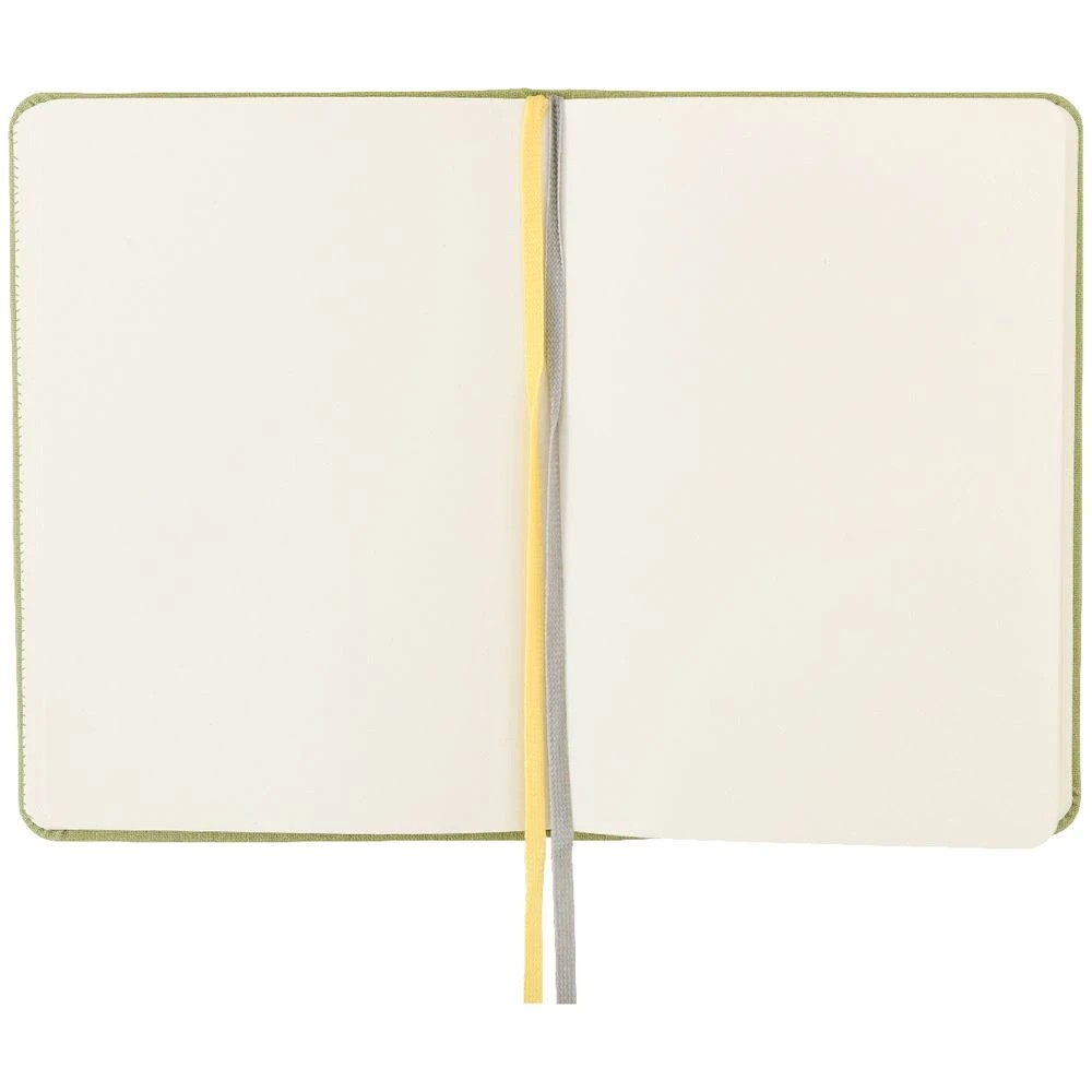4 Modena A6 Linen Plain Notebook Sage, 4 of 5