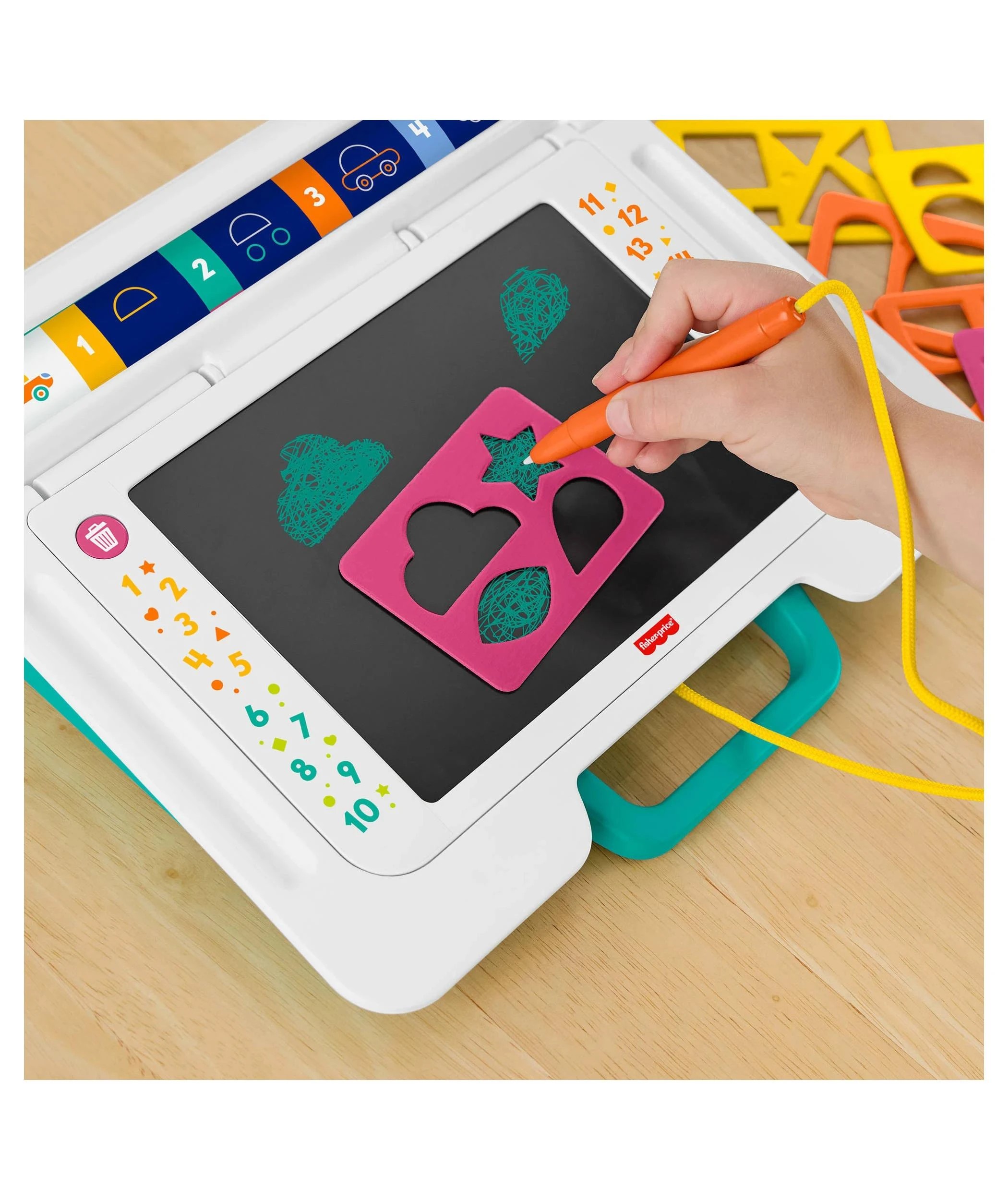4 Fisher-Price Mattel Fisher - Price Learn & Doodle Desk Writing Tablet - Multi, 4 of 5