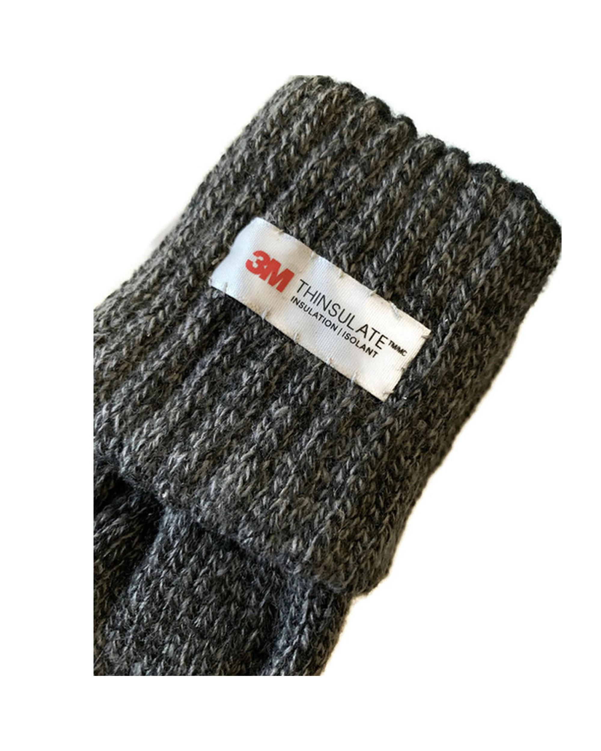 2 Dents 3M Thinsulate 3M Mens Full Finger Knit Gloves in Charcoal Medium CHARCOAL, 2 of 4