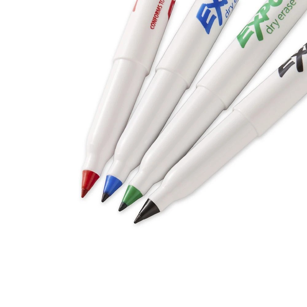 3 Expo Ultra Fine Whiteboard Markers Bullet Assorted 4 Pack, 3 of 4
