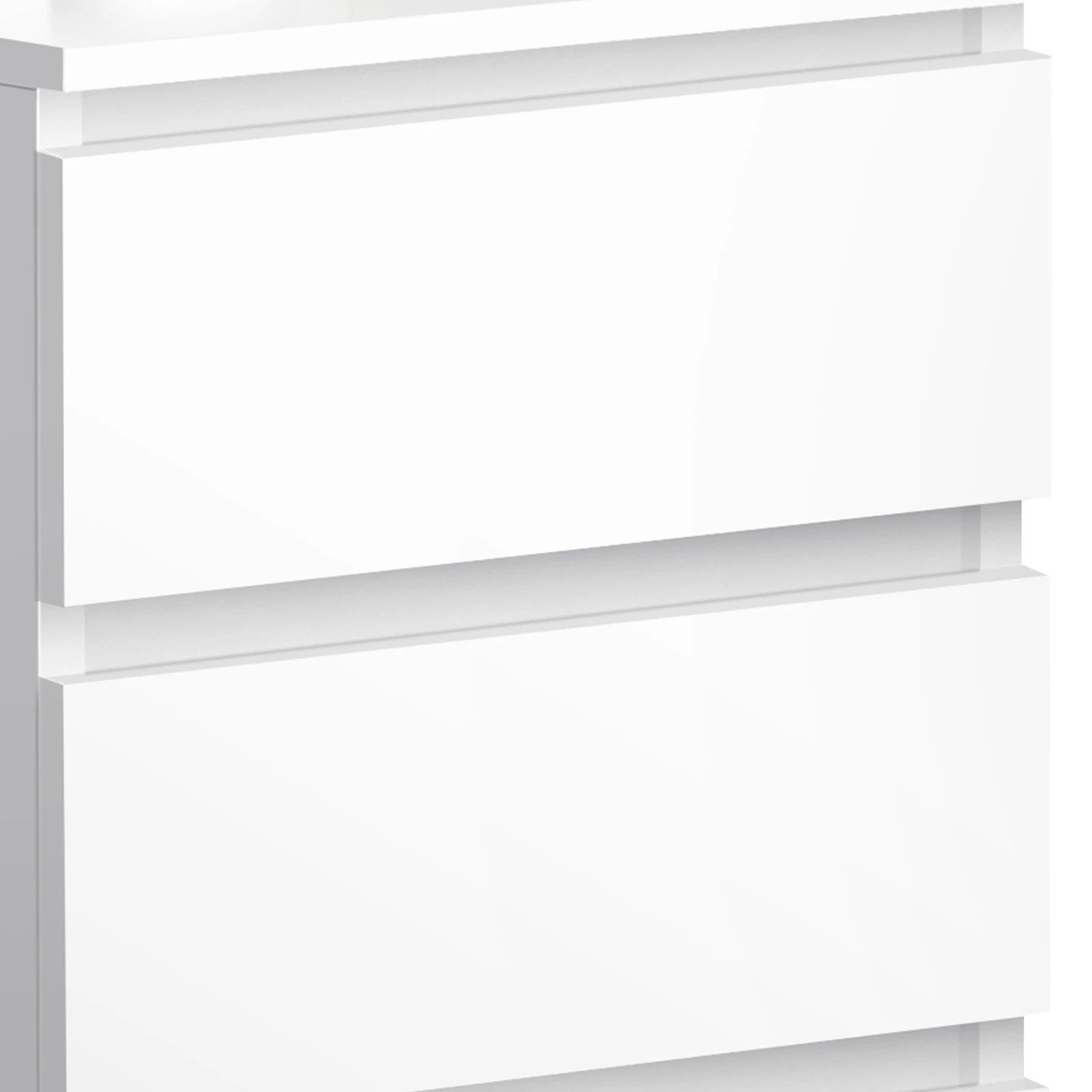 9 Alfordson Bedside Table Nightstand 3 Drawers Side End Table - White, 9 of 10