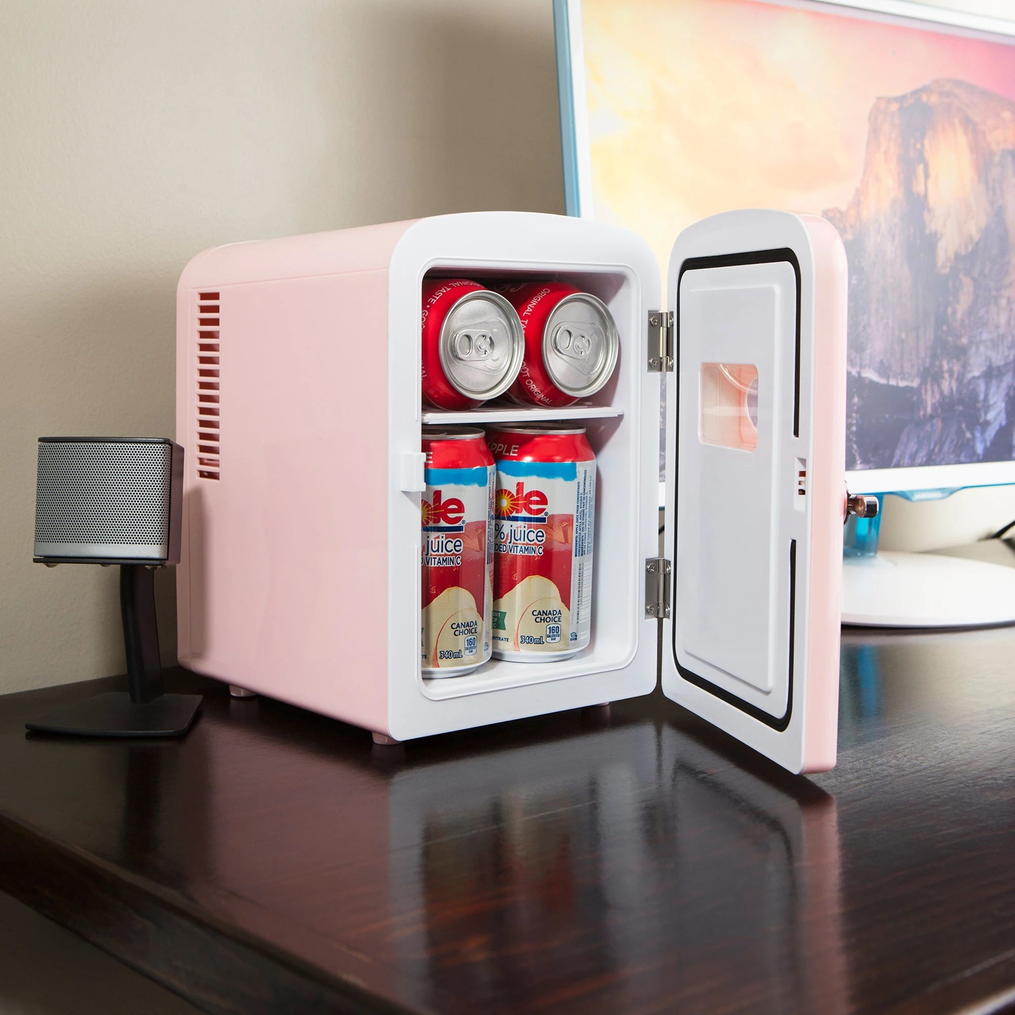 8 Koolatron 4L Pink Retro Mini Fridge - Pink, 8 of 8