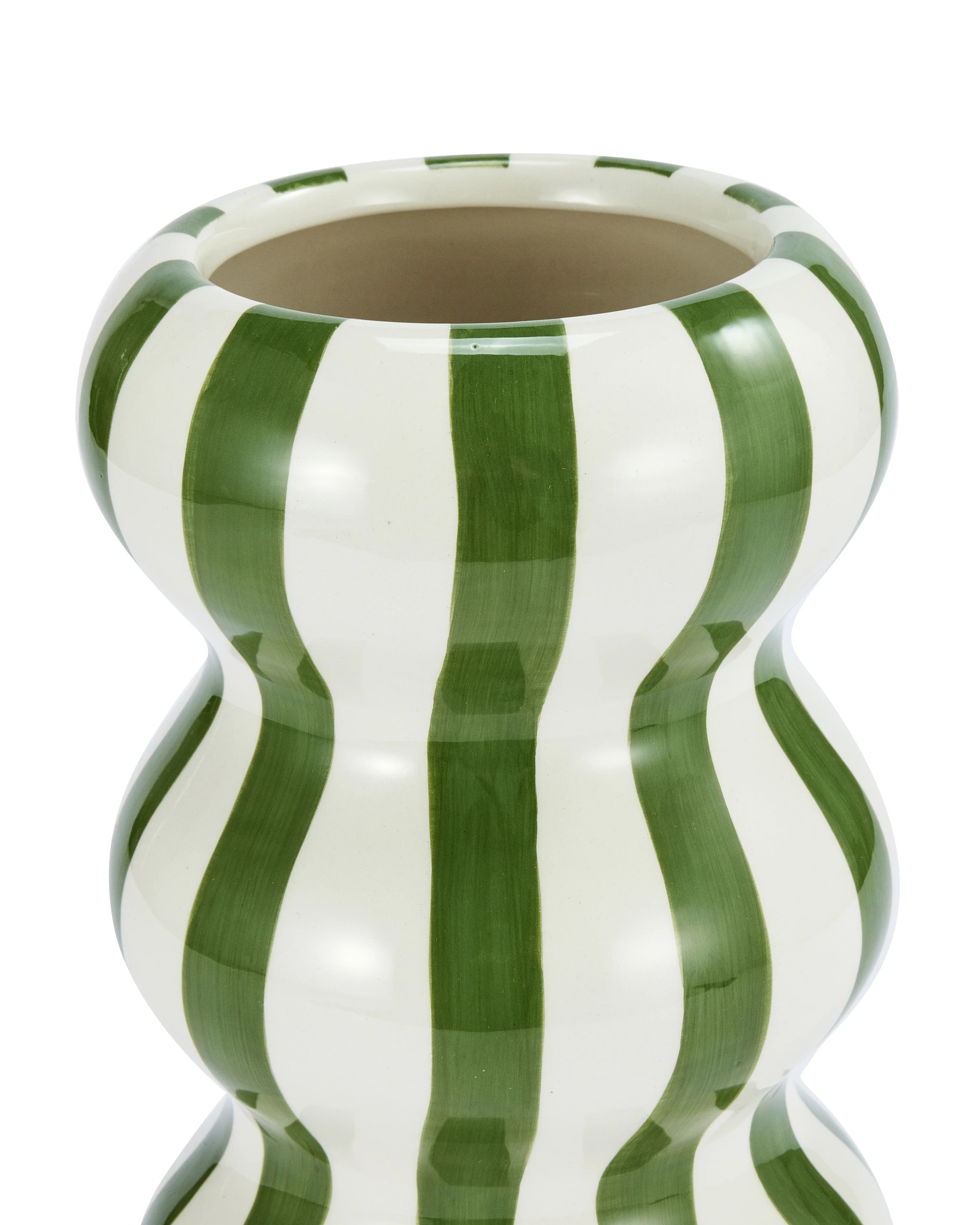 4 Bubble Green Stripe Vase, 4 of 5