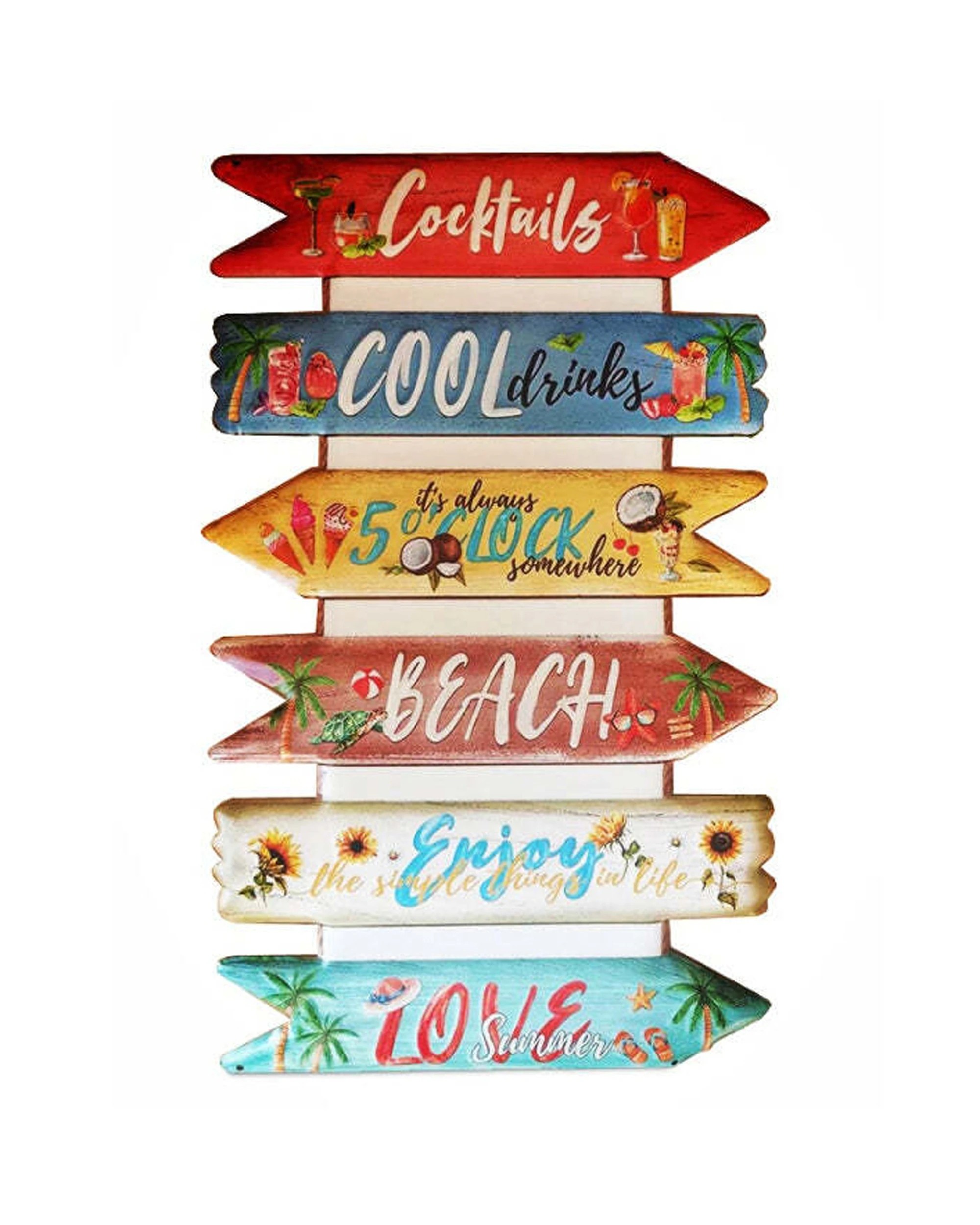 1 Mens Republic Retro Sign Cocktails Wall Decor Home Bar Man Cave Gift Idea - Multi, 1 of 1