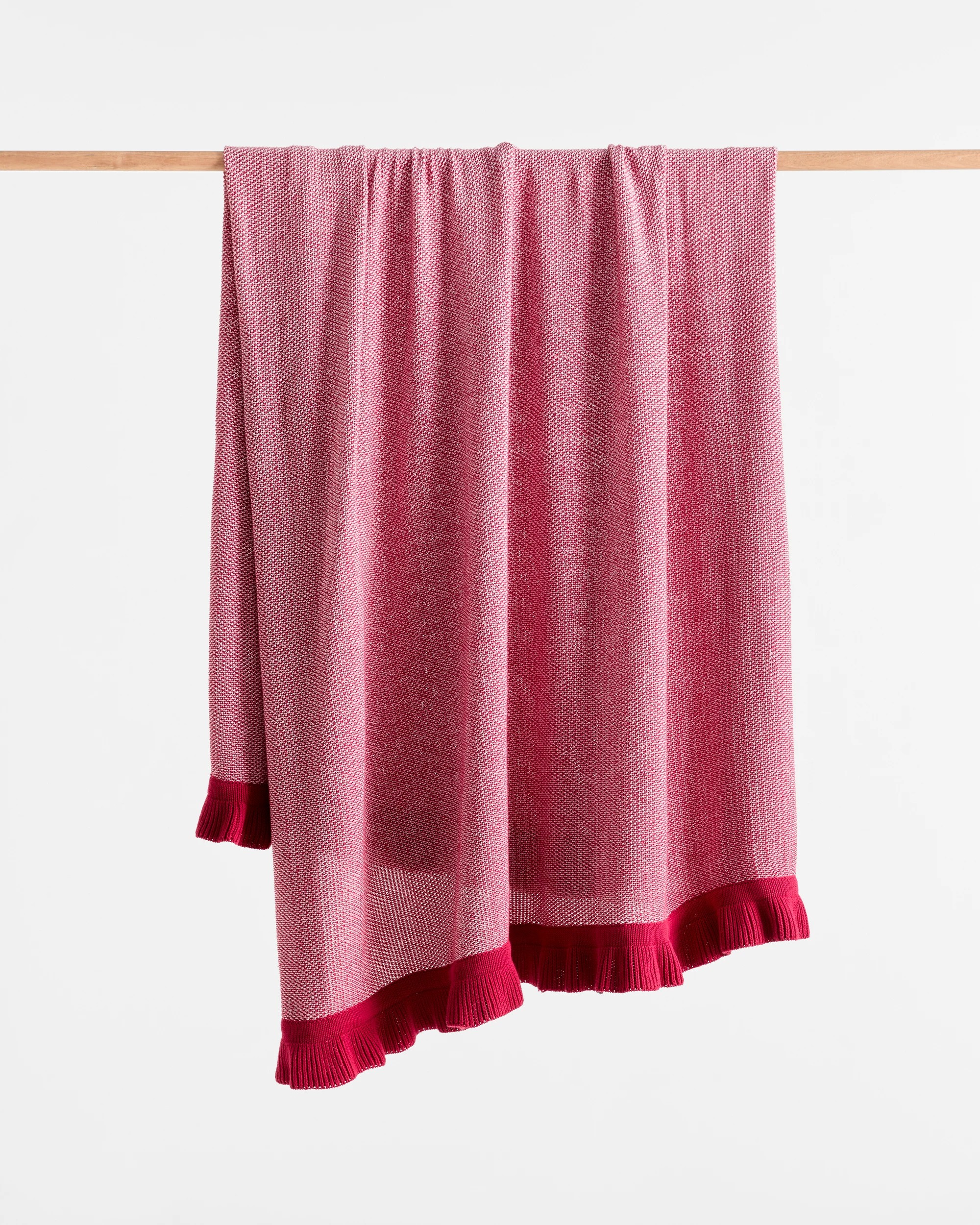 3 Target Kaya Knit Ruffle Throw - Queen Bed - Pink, 3 of 5