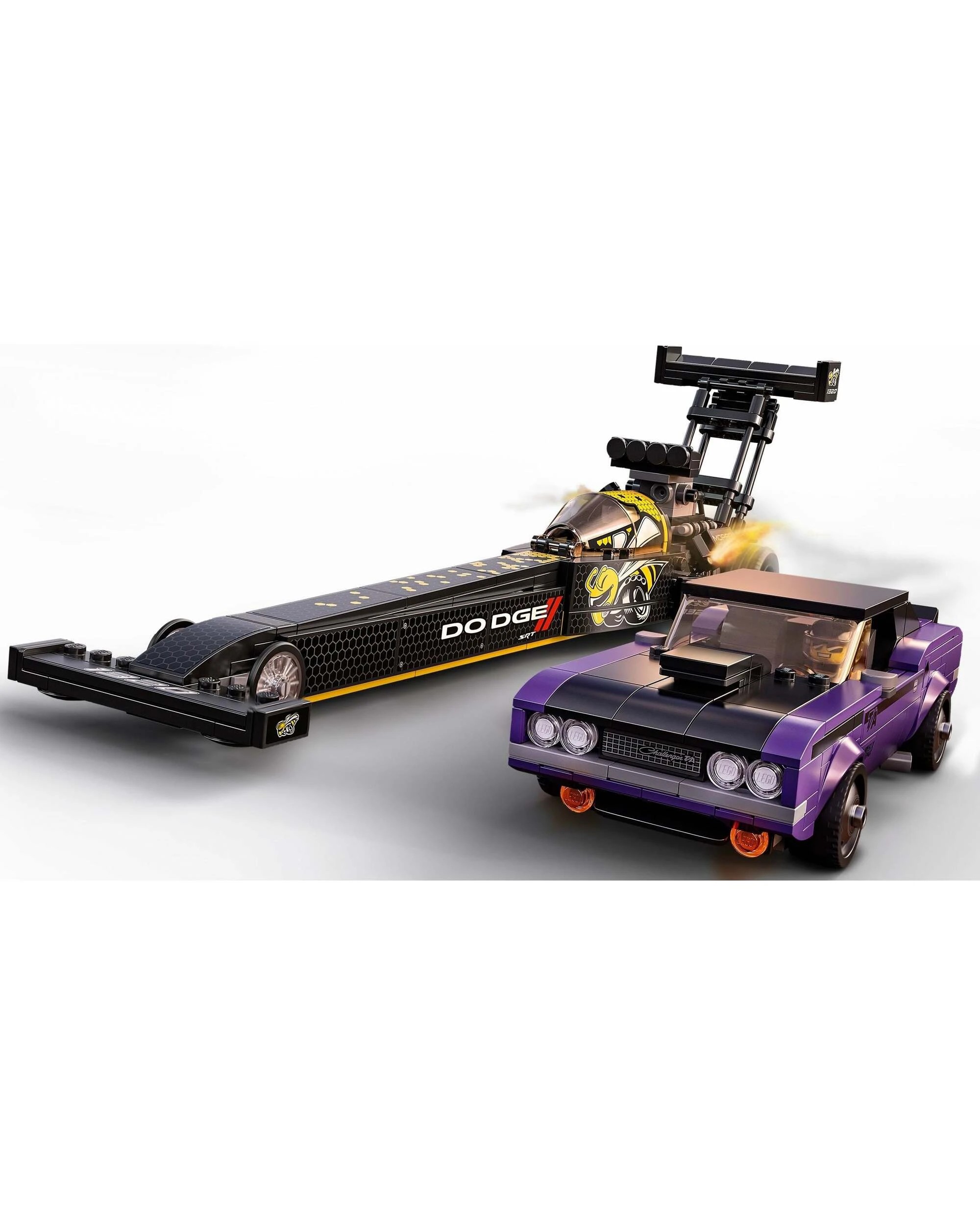 2 LEGO Speed Champion 76904 Mopar SRT Top Fuel Dragster 1970 Dodge Challenger, 2 of 5